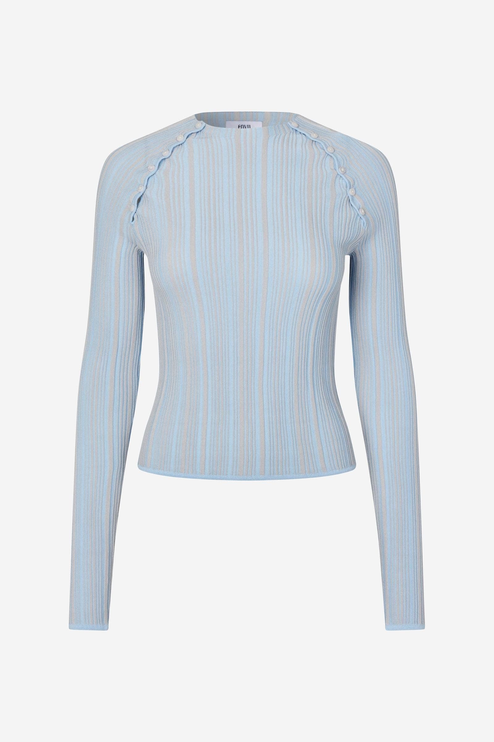 ENLANY LS KNIT 7402 Faded Denim Grey