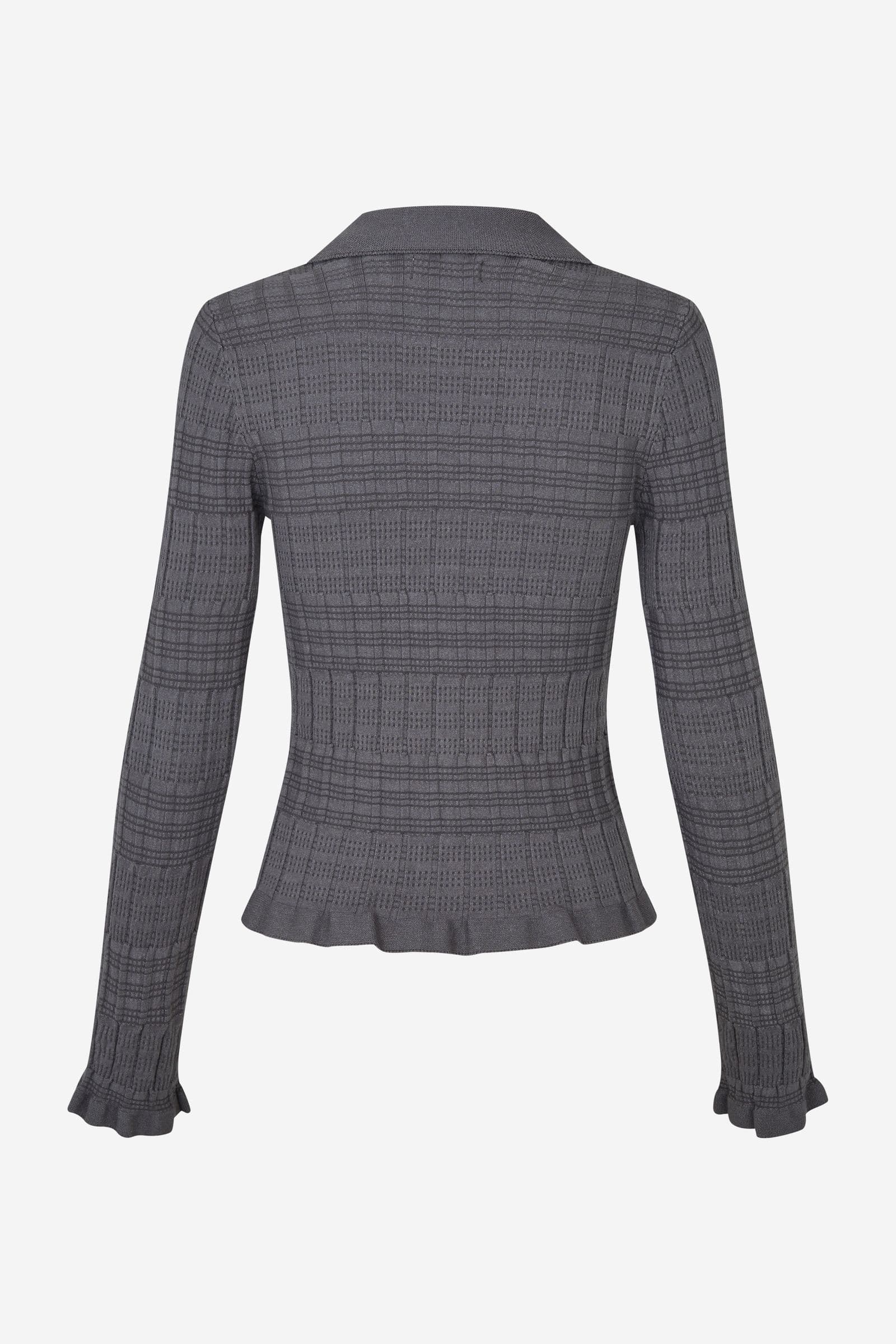 ENYELIA LS CARDIGAN 7377 Dark Grey Mel