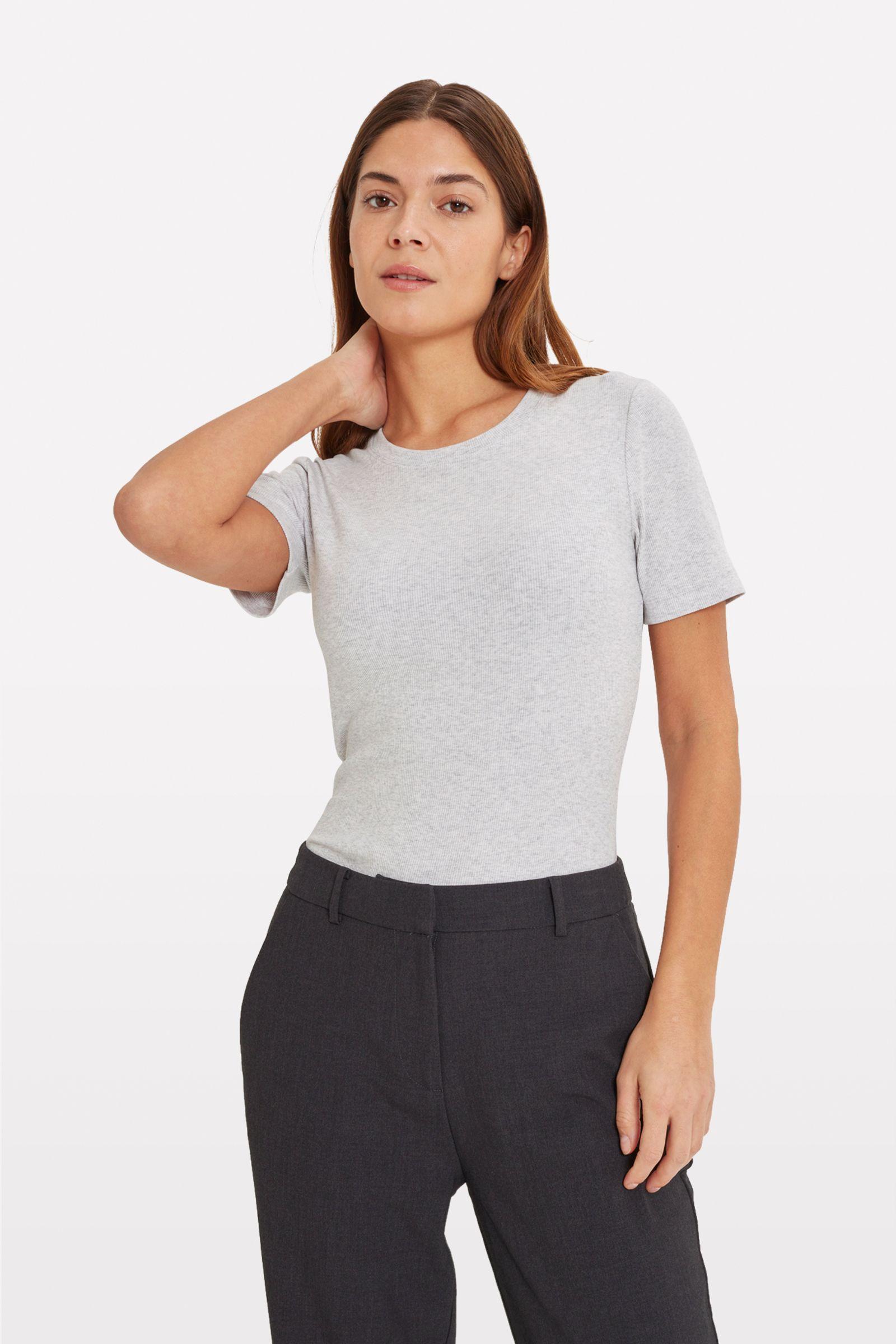 ENALLY SS O-N TEE 5314 Light Grey Mel (ALLY)