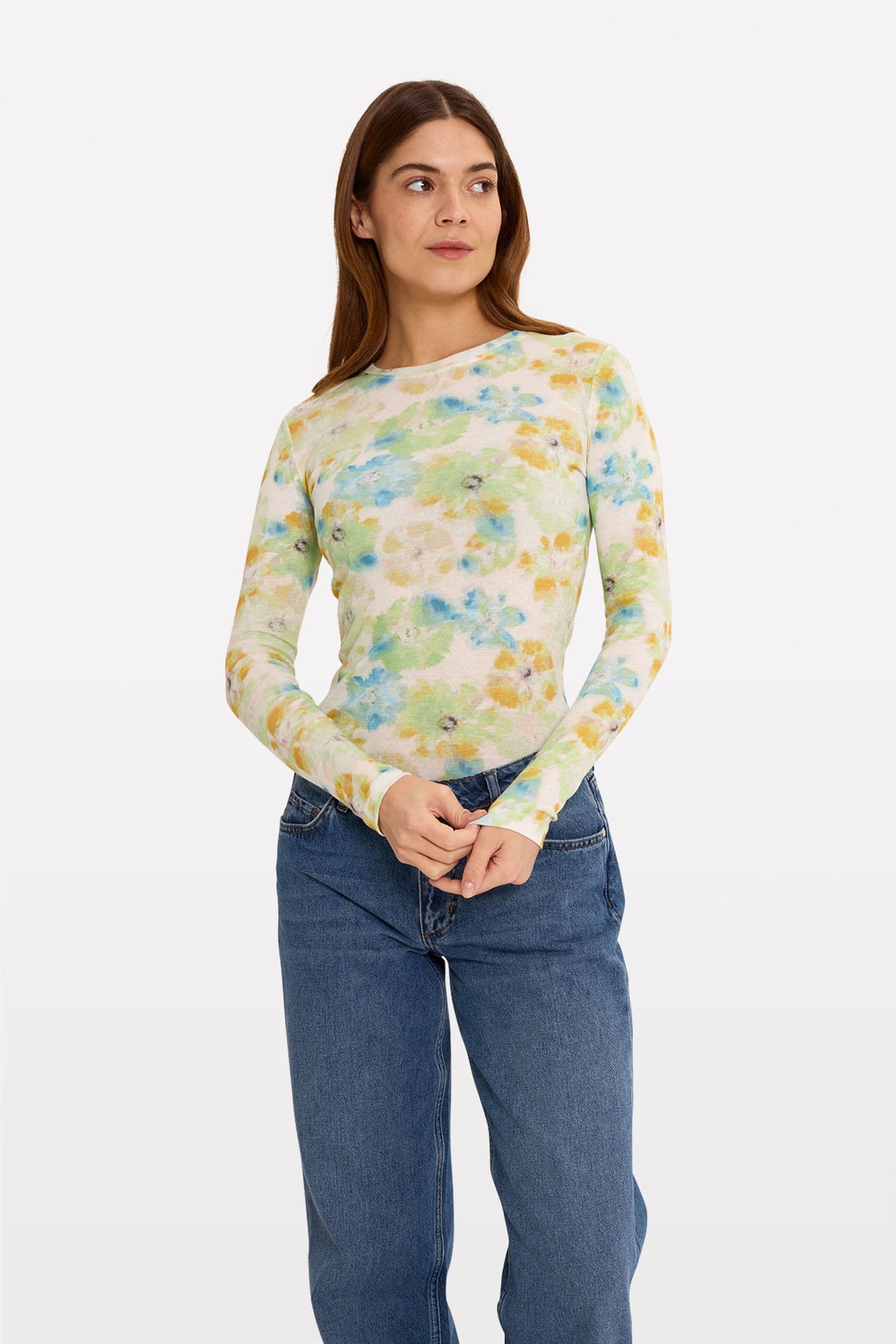 ENVELDA LS TEE AOP 5328 Spring Bloom