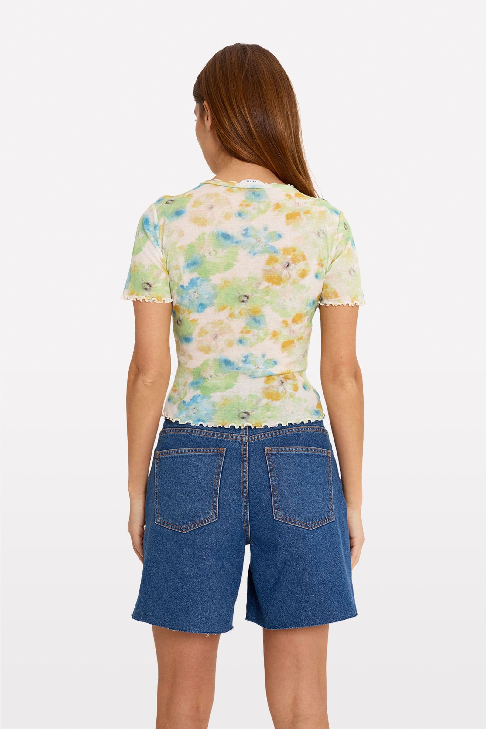 ENMYKONOS SS TEE AOP 5328 Spring Bloom