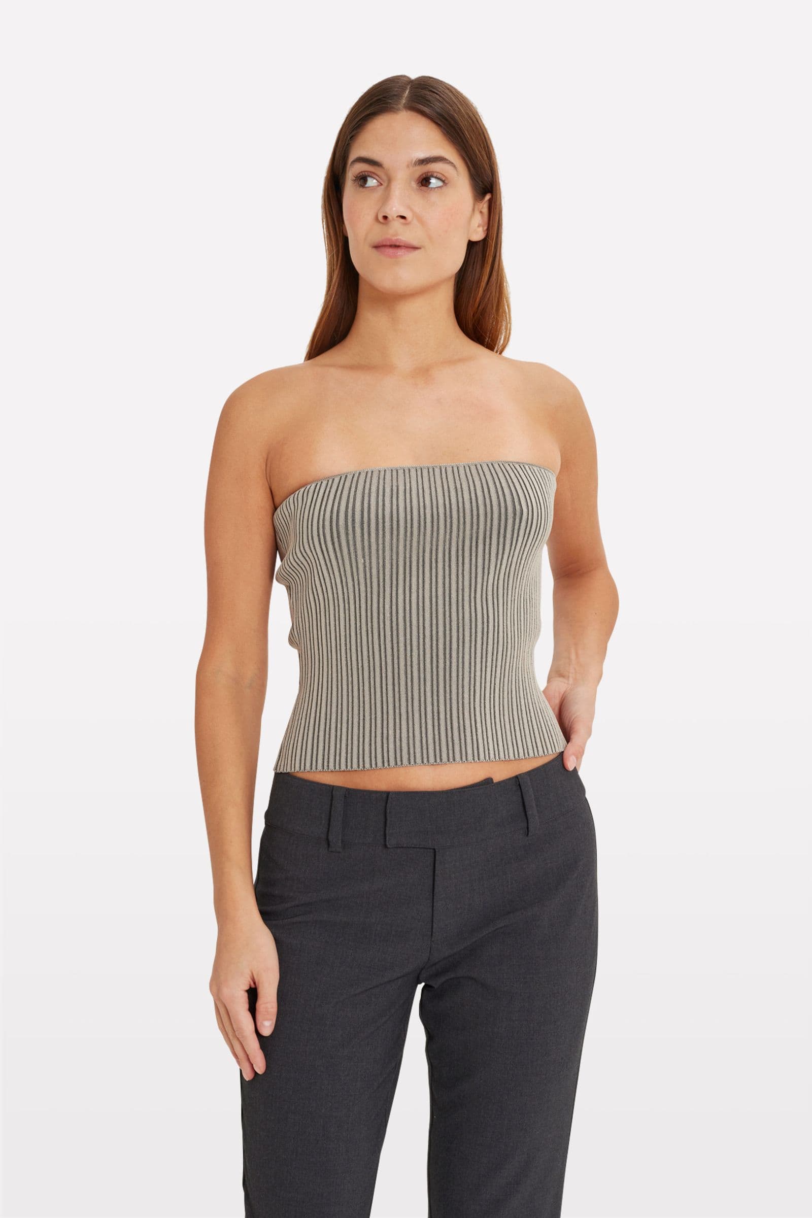 ENCEDAR TUBE TOP 7083 Grey Silver