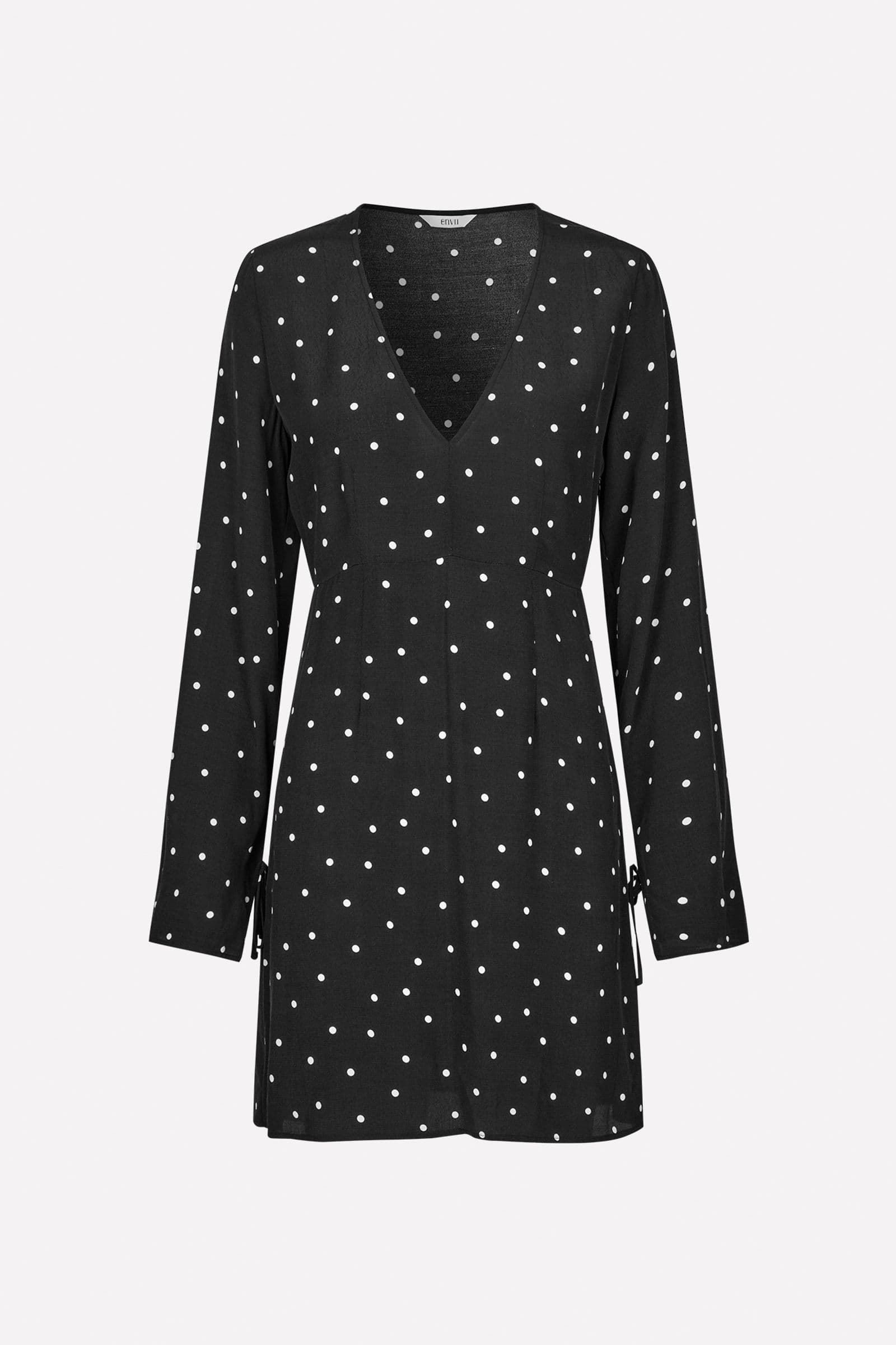 ENHAZEN LS DRESS AOP 7014 Black Dot