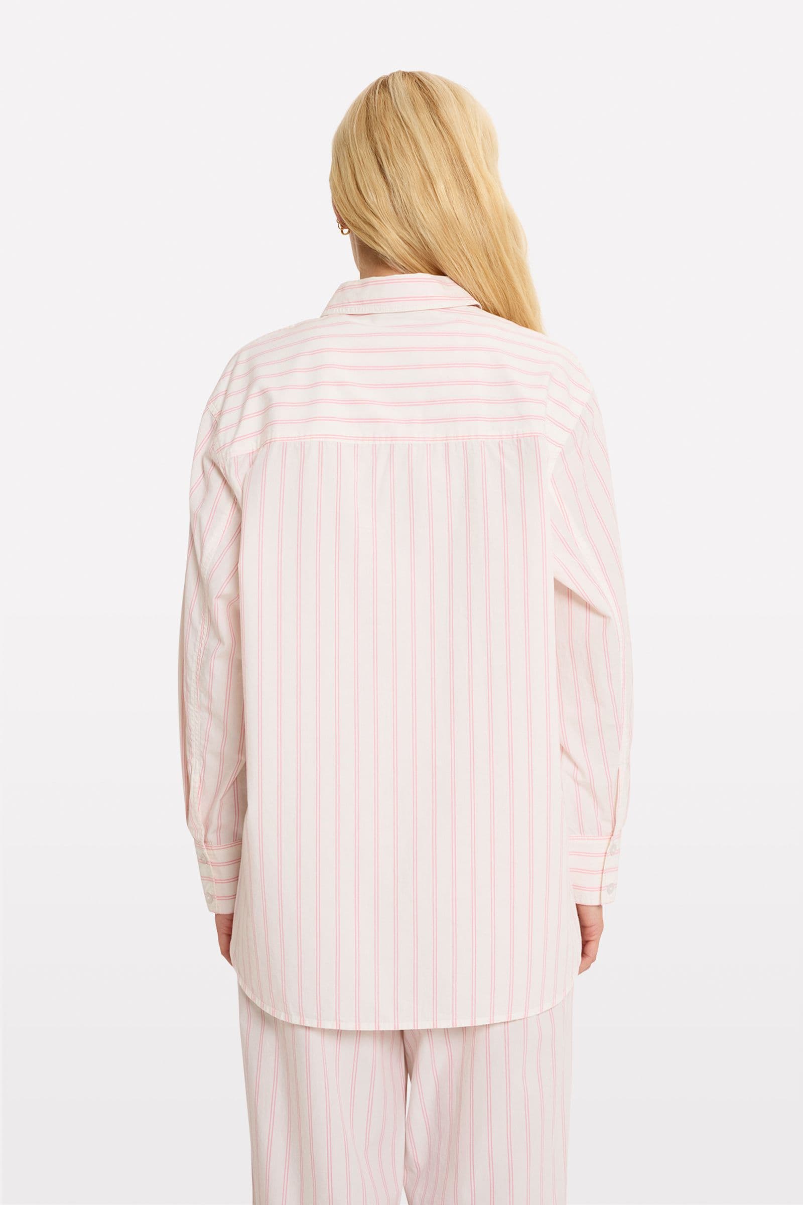 ENWEBSTER LS SHIRT ST 7119 GERANIUM STRIPE