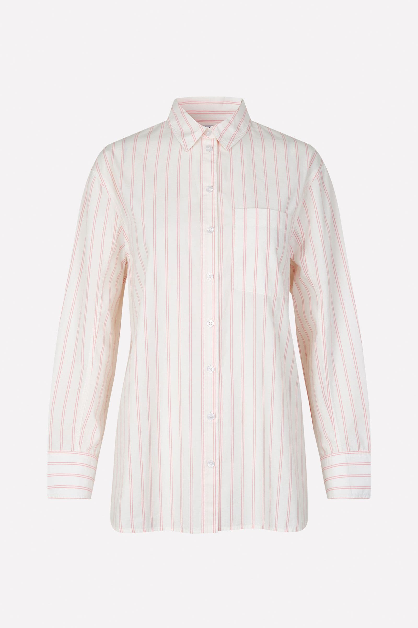 ENWEBSTER LS SHIRT ST 7119 GERANIUM STRIPE