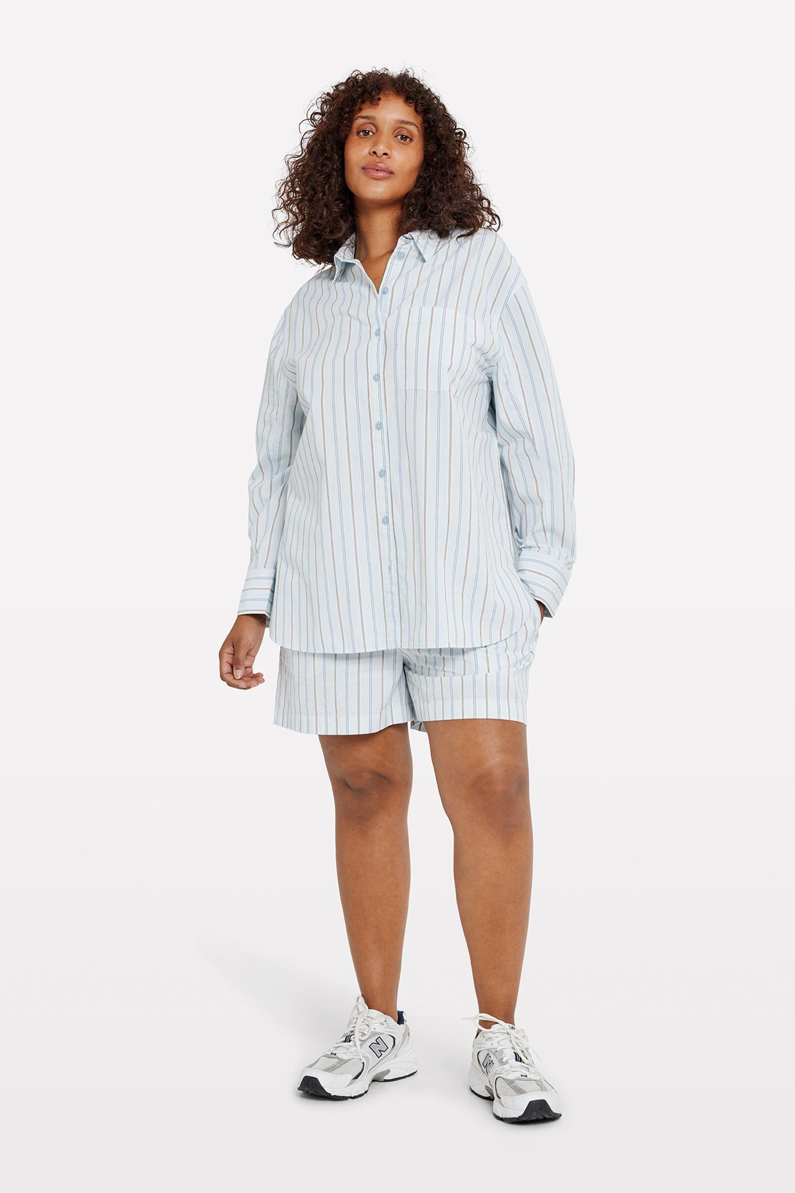 ENWEBSTER LS SHIRT ST 7119 CLEAR BUNGEE STRIPE