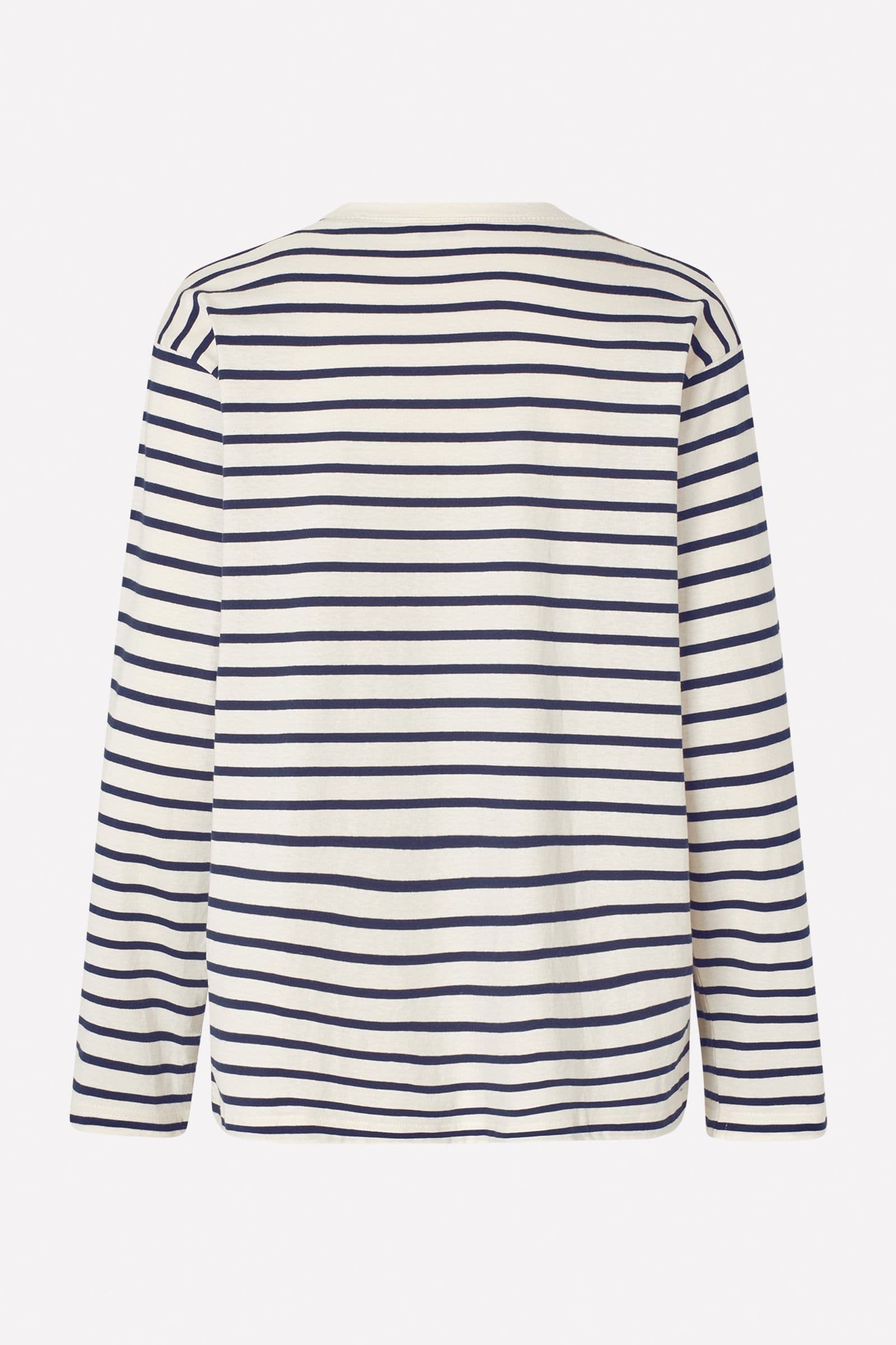 ENKULLA LS STRIPE 5310 Gardenia/Navy Blazer