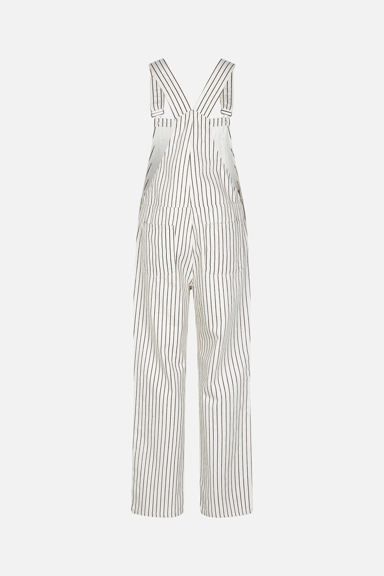 ENBECKY DUNGAREE ST 6865 Cream-Java Stripe