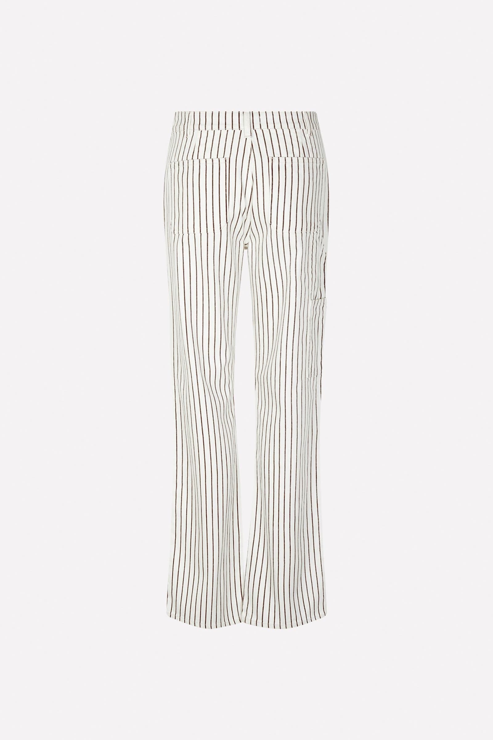 ENBERRY JEANS ST 6865 Cream-Java Stripe