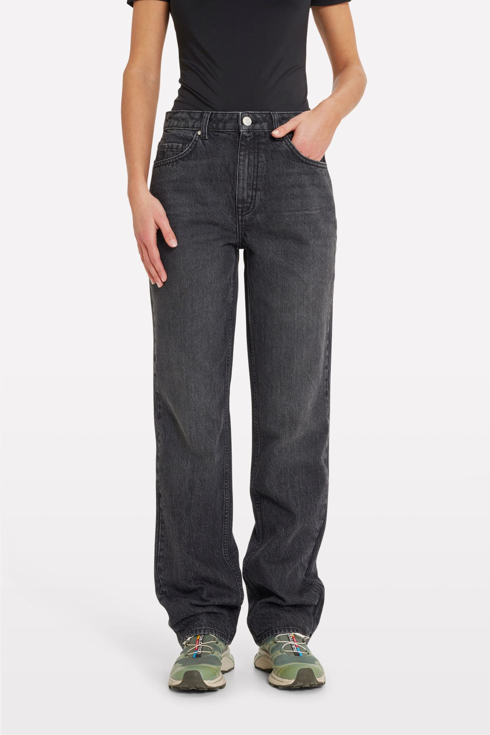 ENBREE STRAIGHT JEANS 7152 Black Worn