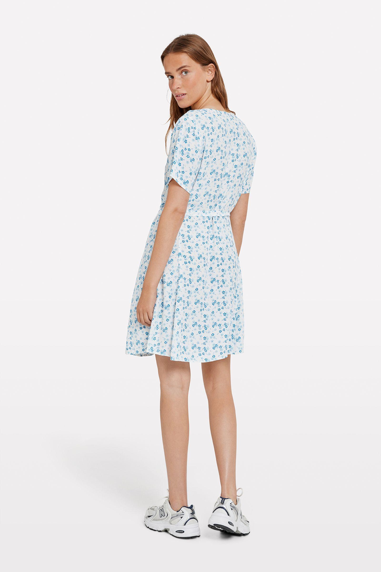 ENFAIRFAX SS DRESS AOP 7014 Blue Bryony