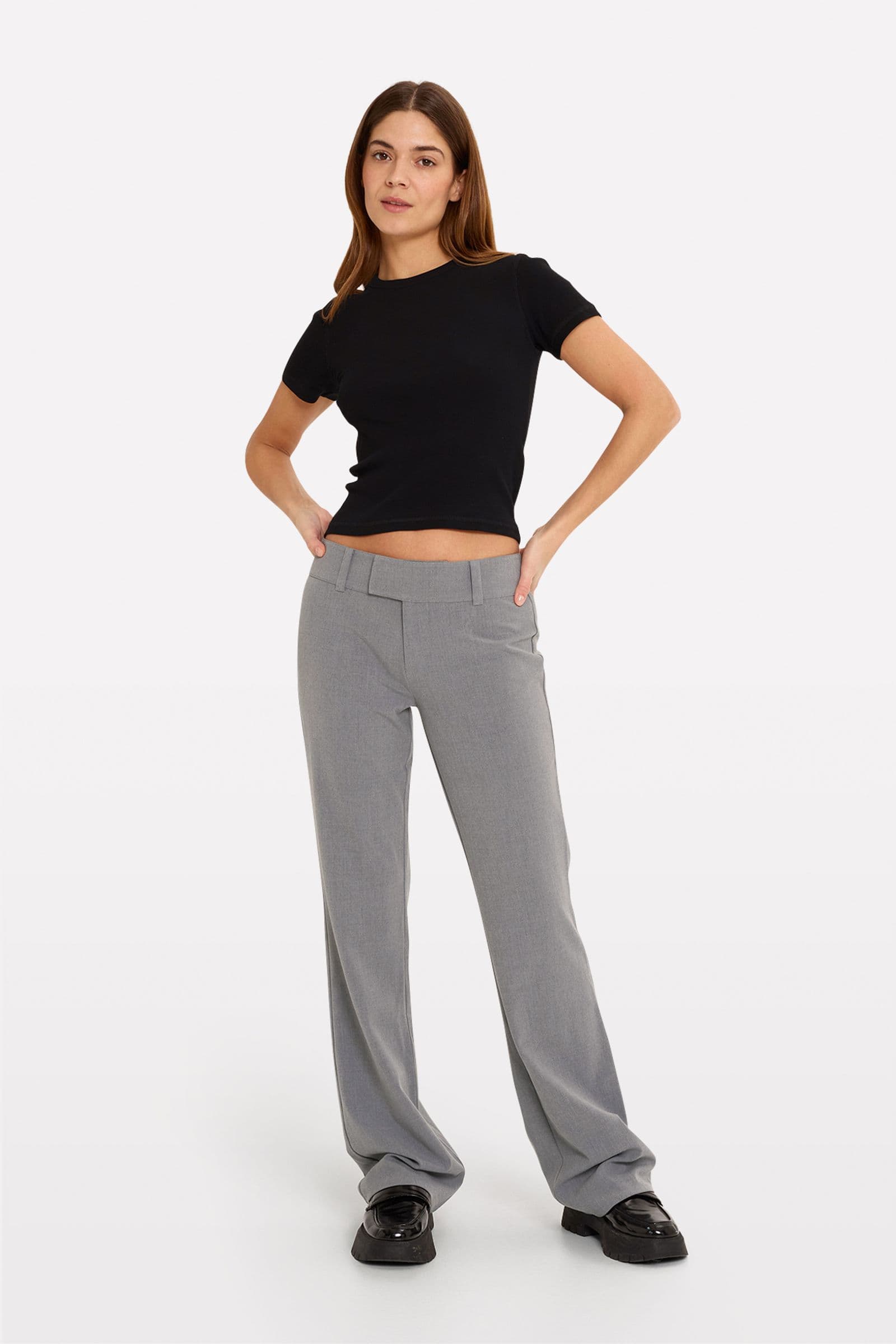 ENHELLA PANTS 6746 LIGHT GREY MEL.