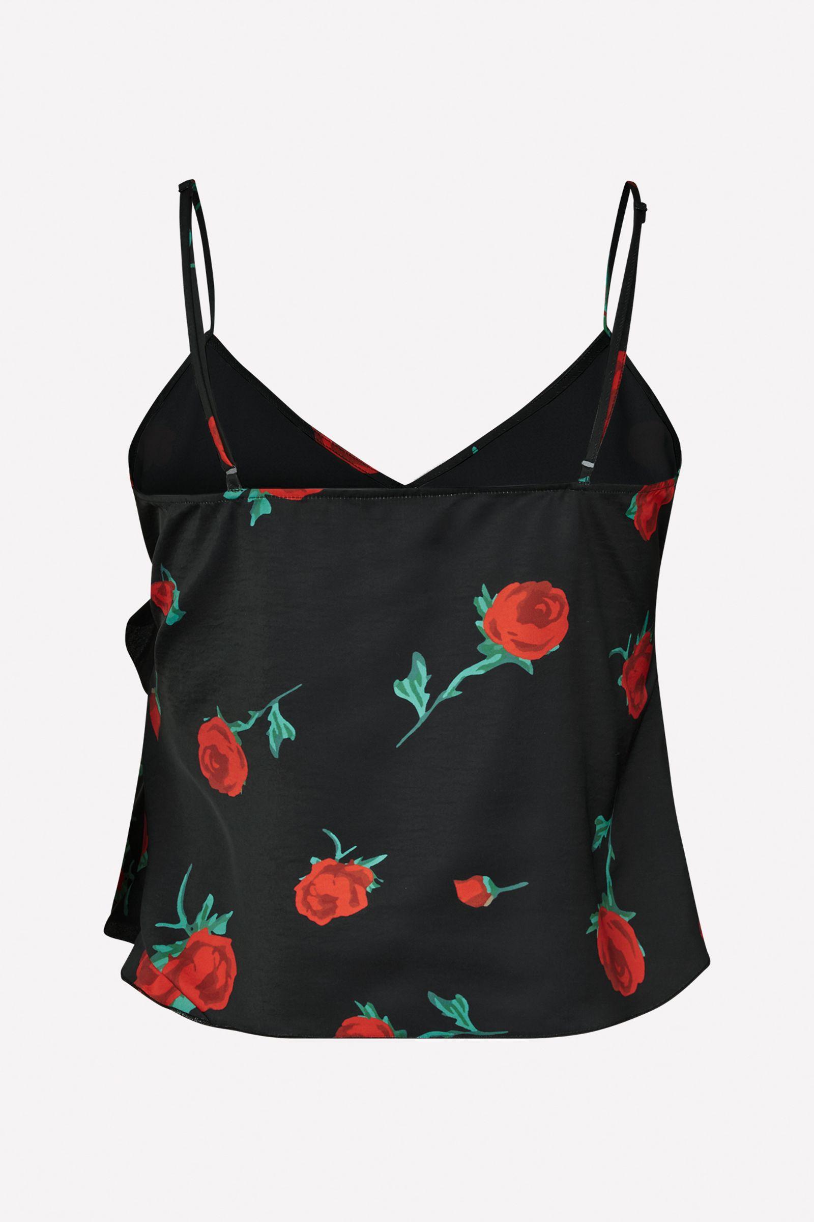 ENKATIE SL TOP AOP 7151 Red roses