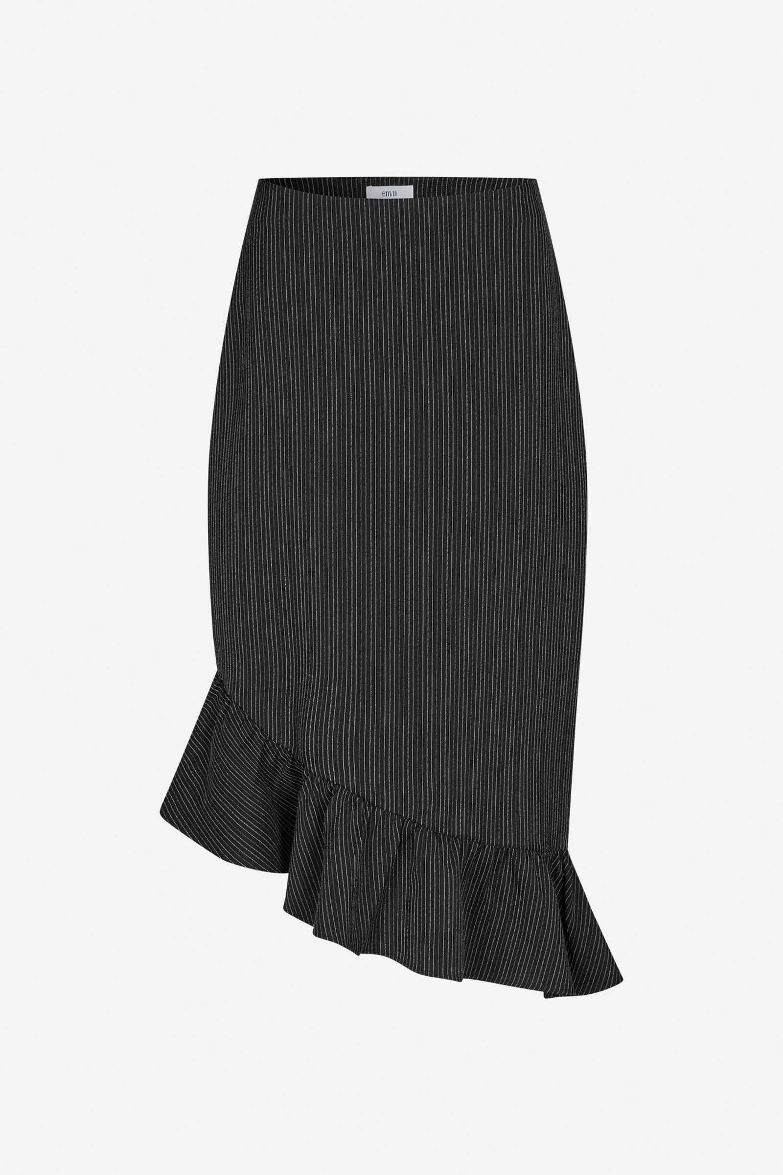 ENNELLY SKIRT 7176 Black pinstripe