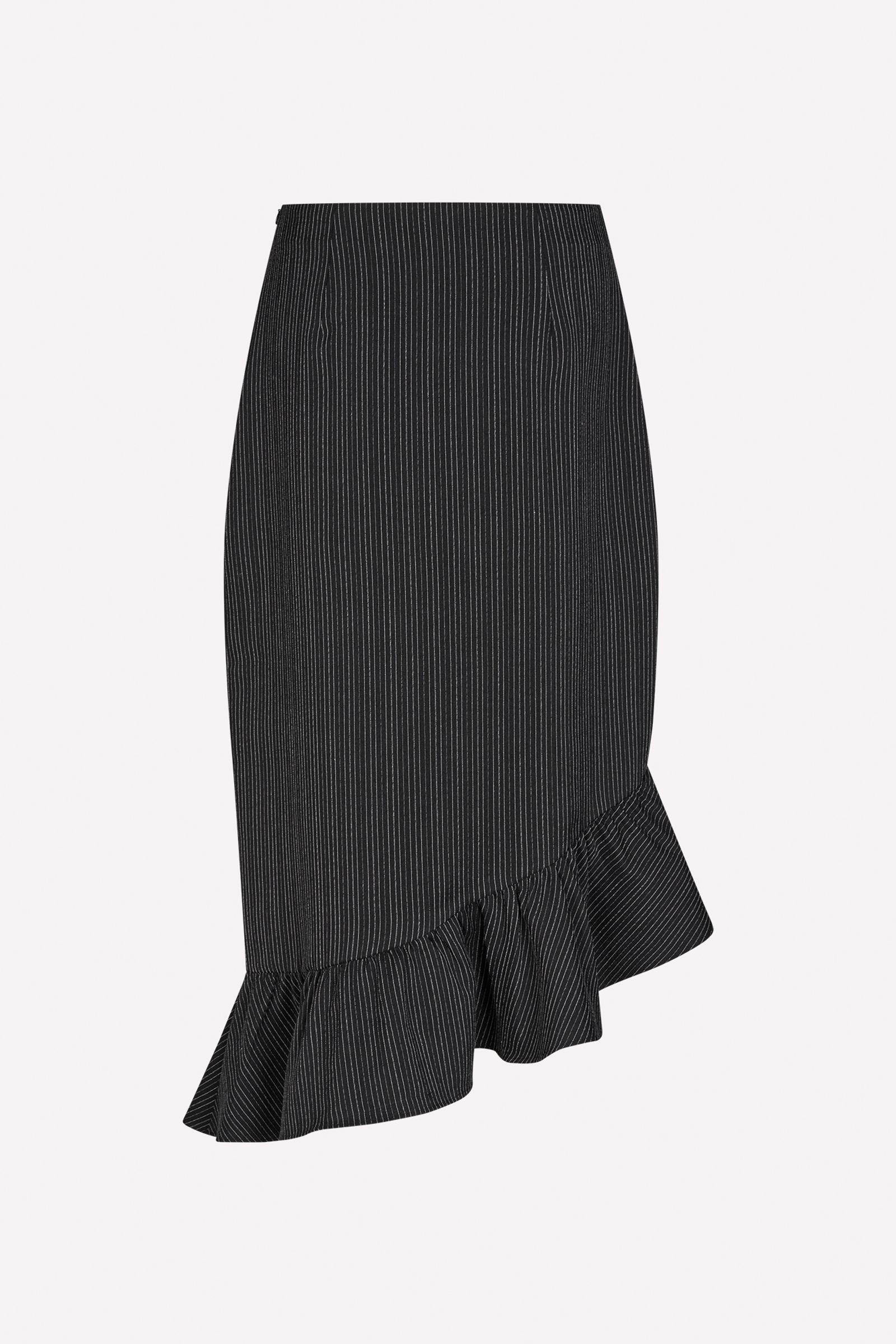 ENNELLY SKIRT 7176 Black pinstripe