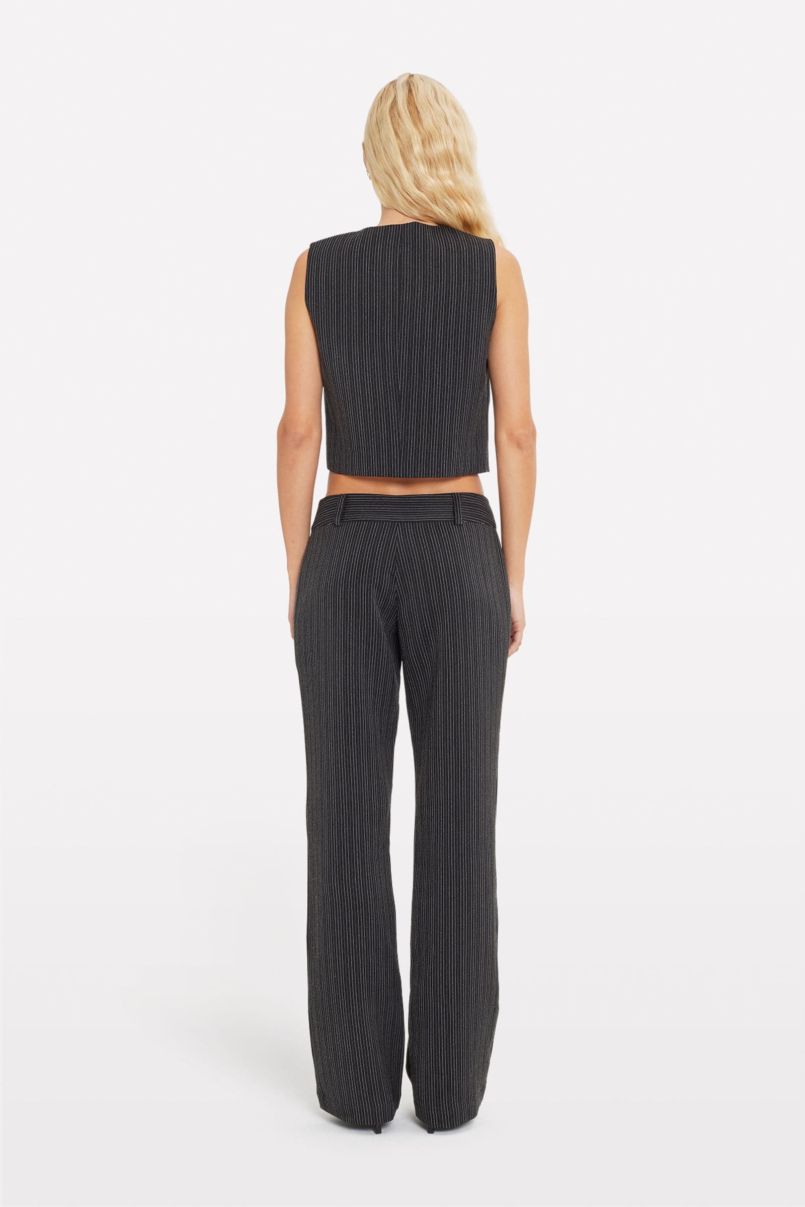 ENHELLA PANTS 7176 Black pinstripe