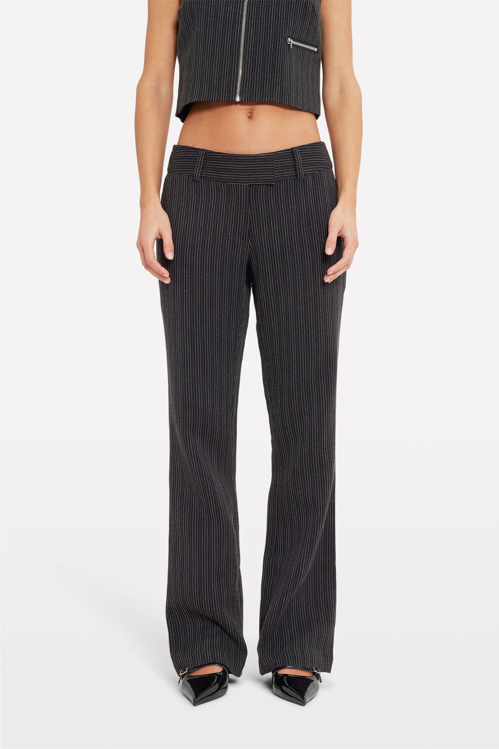 ENHELLA PANTS 7176 Black pinstripe