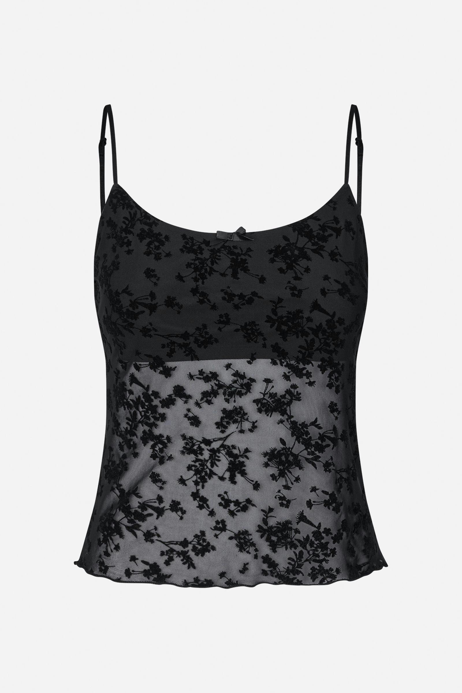 ENNICOLA SL TOP 7179 Black leaves