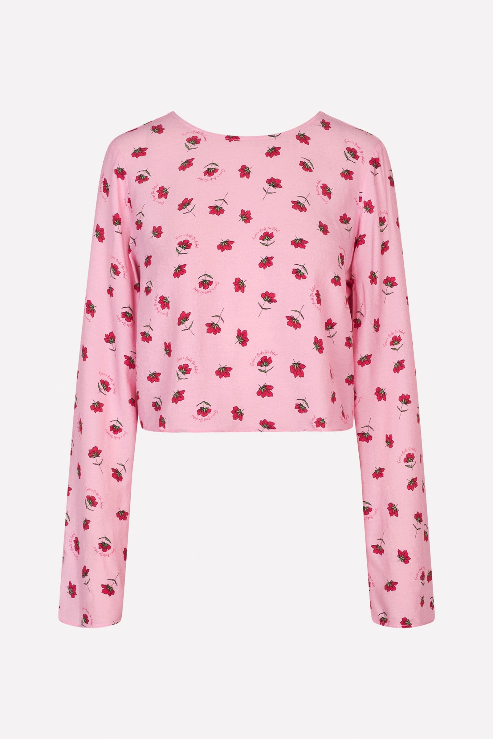 ENBALANCE LS TOP AOP EXB 7014 PINK FLOWER