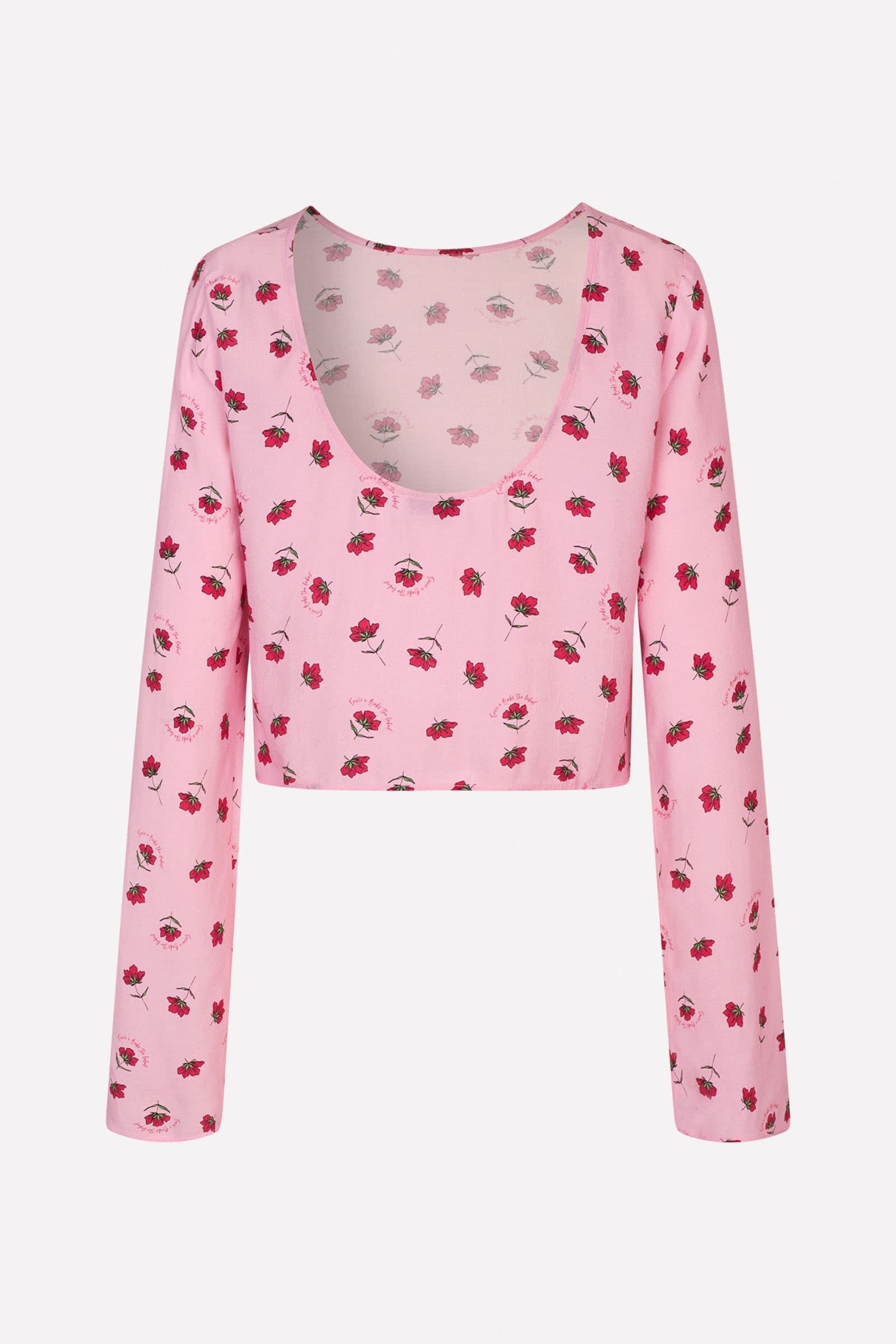 ENBALANCE LS TOP AOP EXB 7014 PINK FLOWER