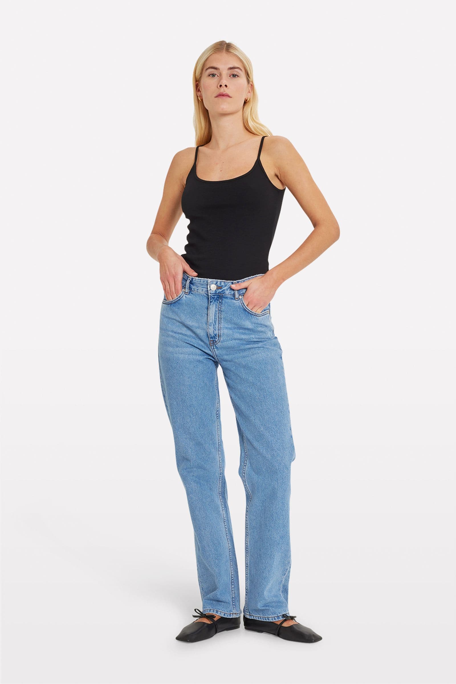 ENBREE STRAIGHT JEANS 6863 MID LIGHT BLUE