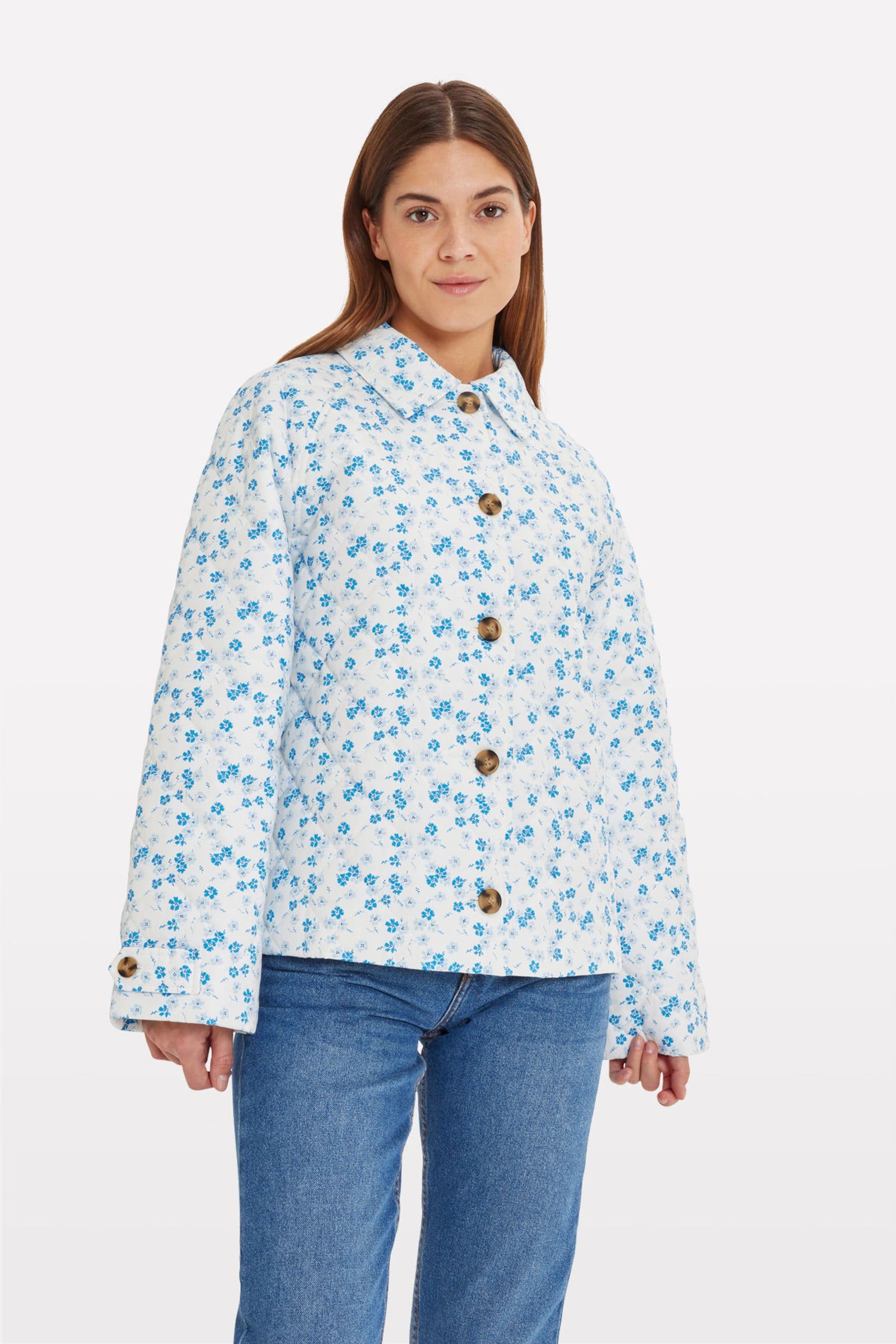 ENCAMELLIA JACKET AOP 6731 Blue Bryony