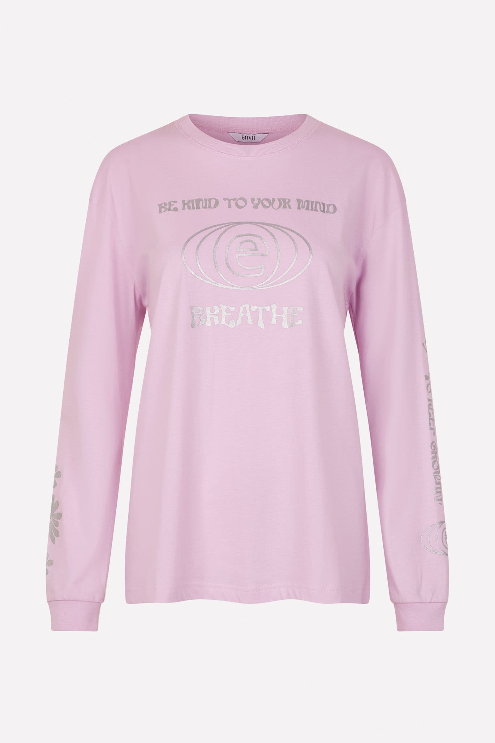 ENKULLA LS TEE PRINT 5310 Pink Breathe