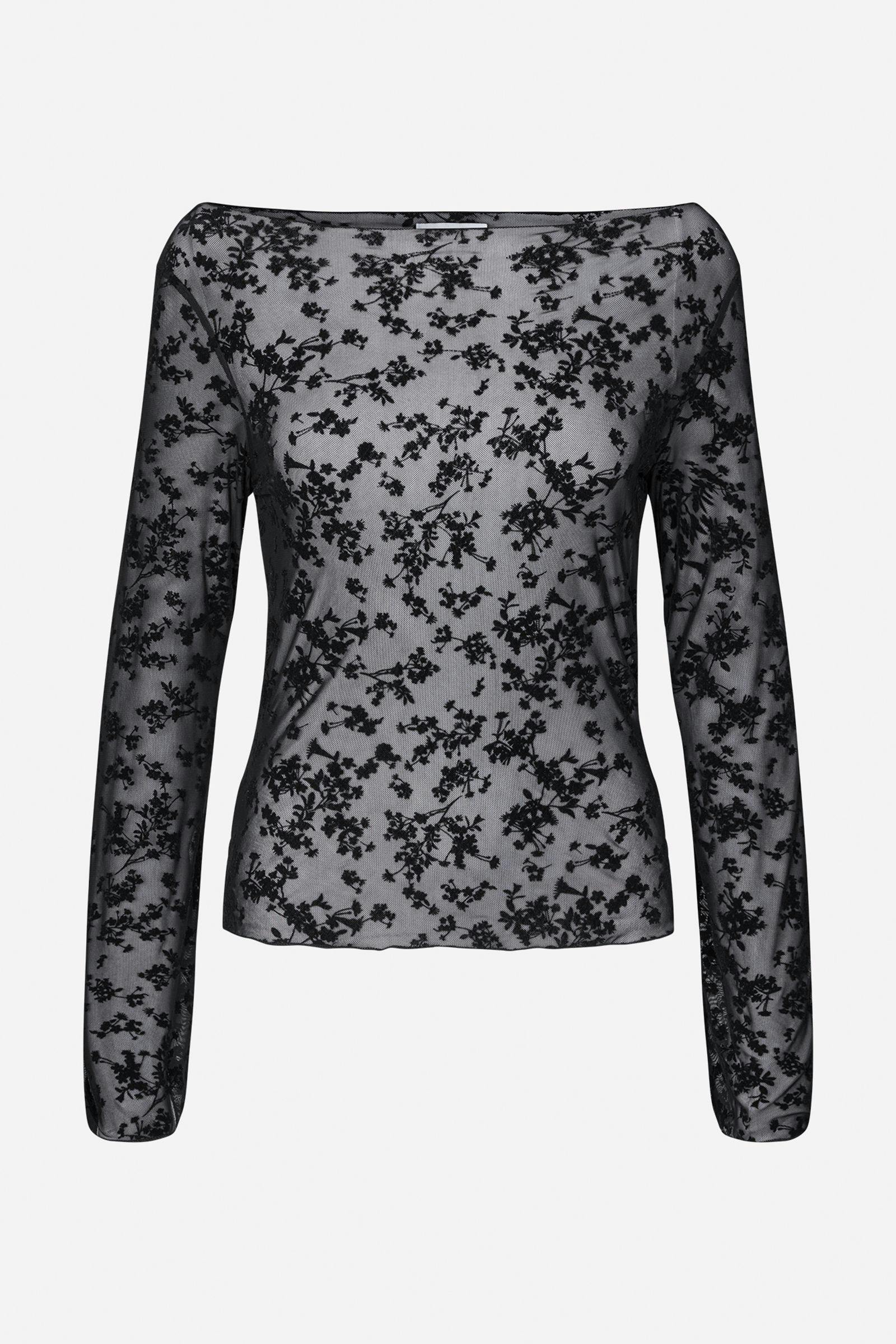 ENNICOLA LS TOP 7179 Black leaves