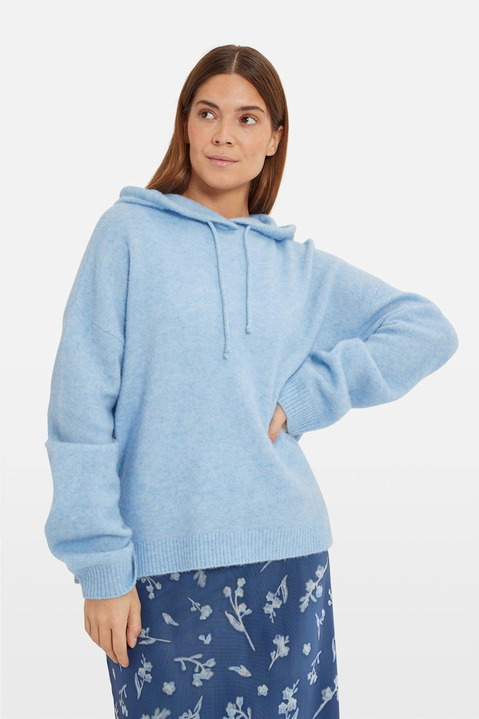 ENADA LS HOODIE 7216 Clear Sky Mel