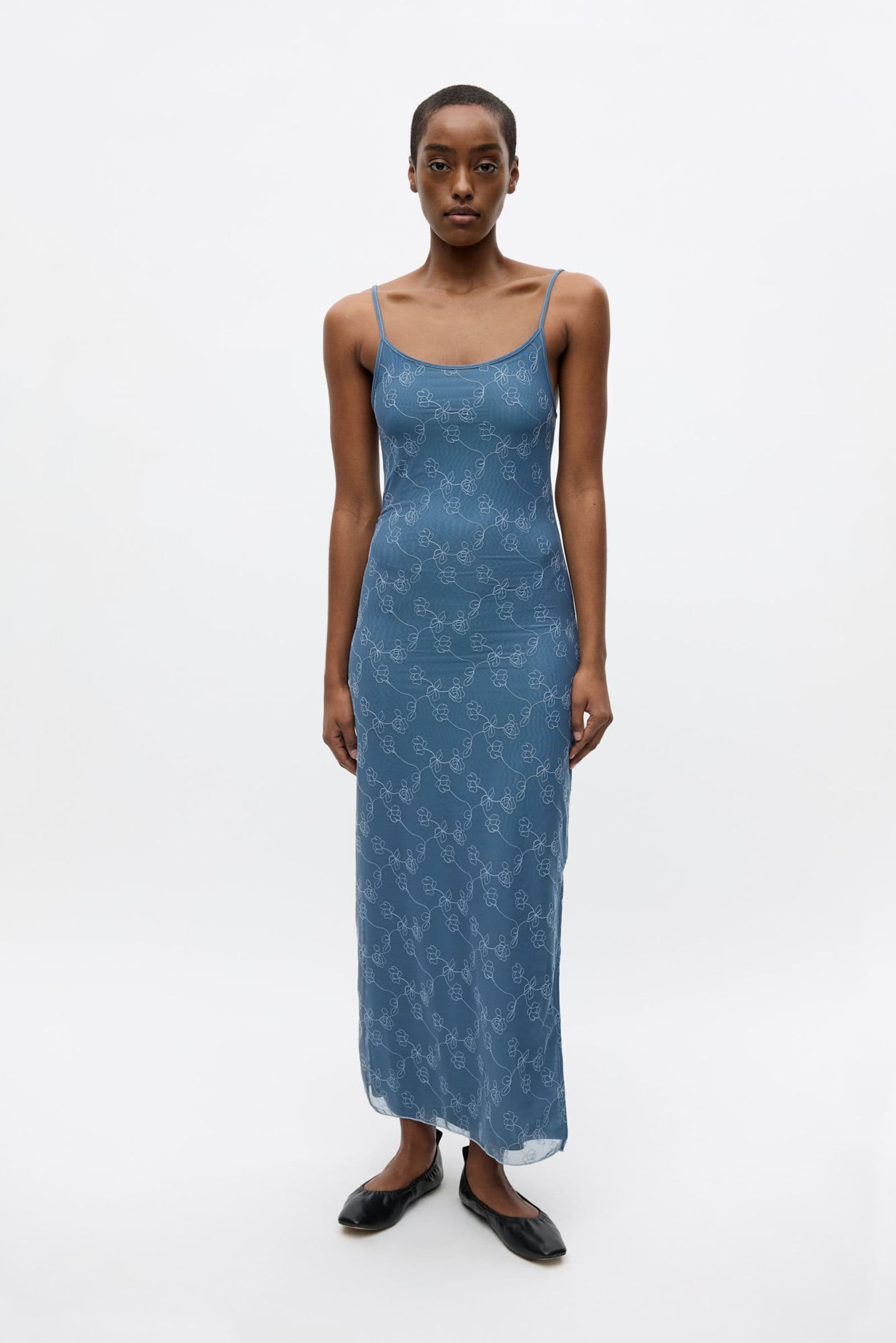 ENNICOLA SL SLIP DRESS 7191 Bluefin