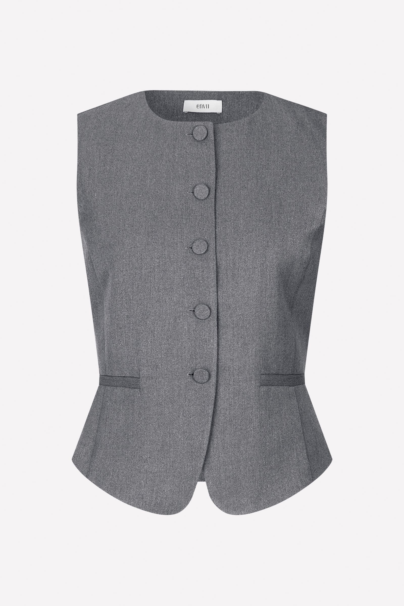 ENDORE O-N VEST 7092 Mid Grey Mel