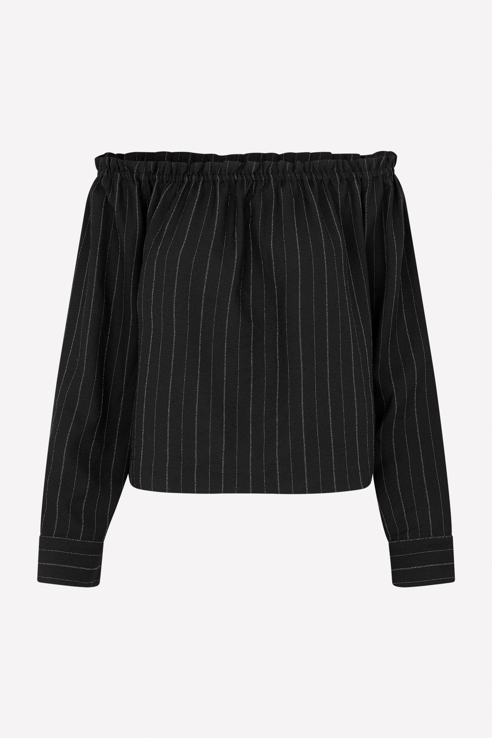 ENHARRIET LS TOP 7238 Black Pinstripe