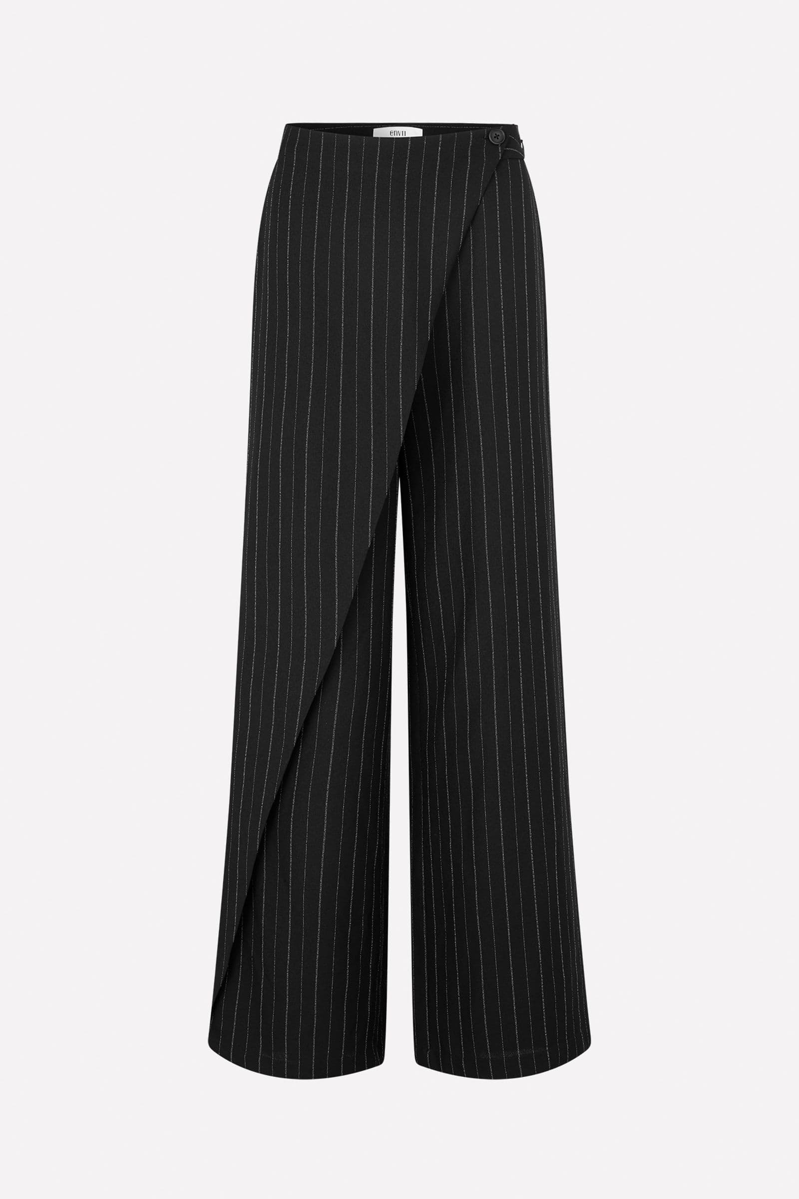 ENTAM PANTS 7238 Black Pinstripe