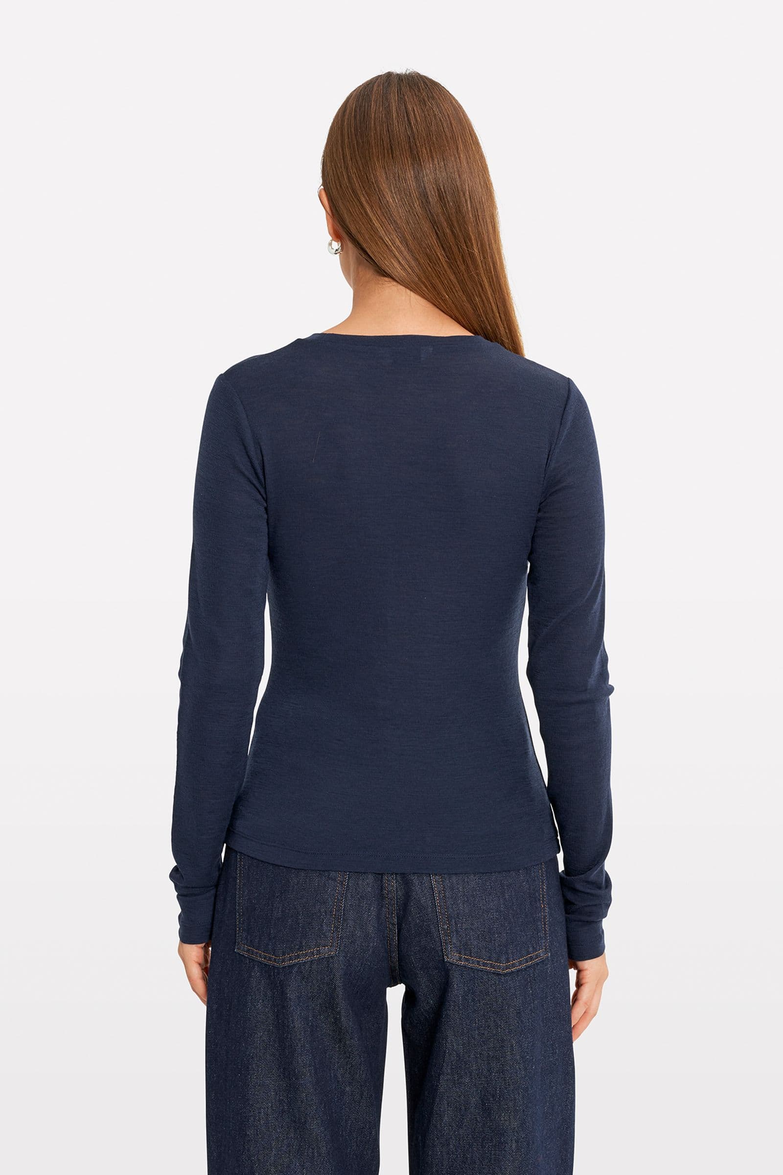 ENANNA LS O-N TEE 7226 Navy Blazer