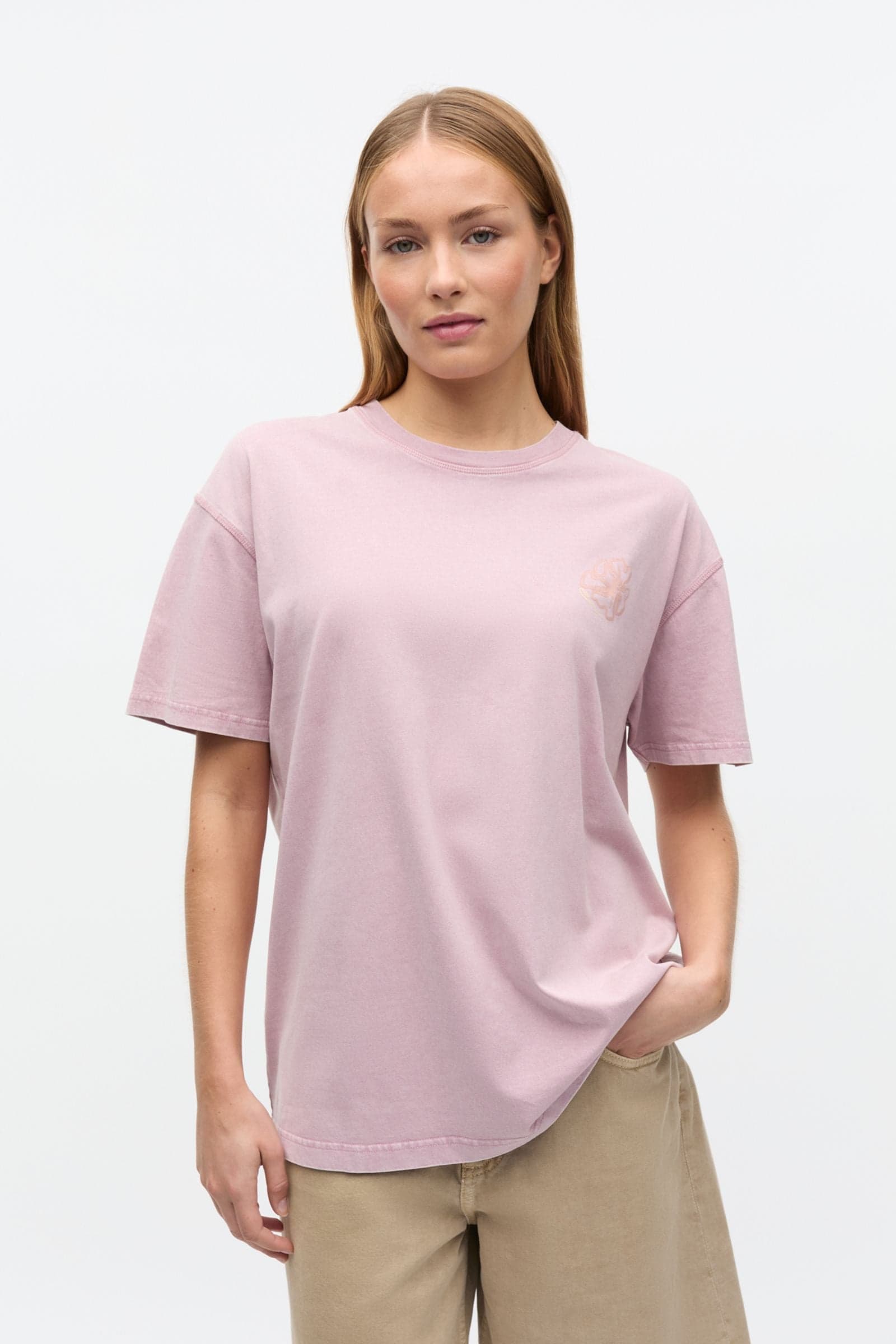 ENKULLA SS TEE PRINT WASH 5310 Lilas Flower