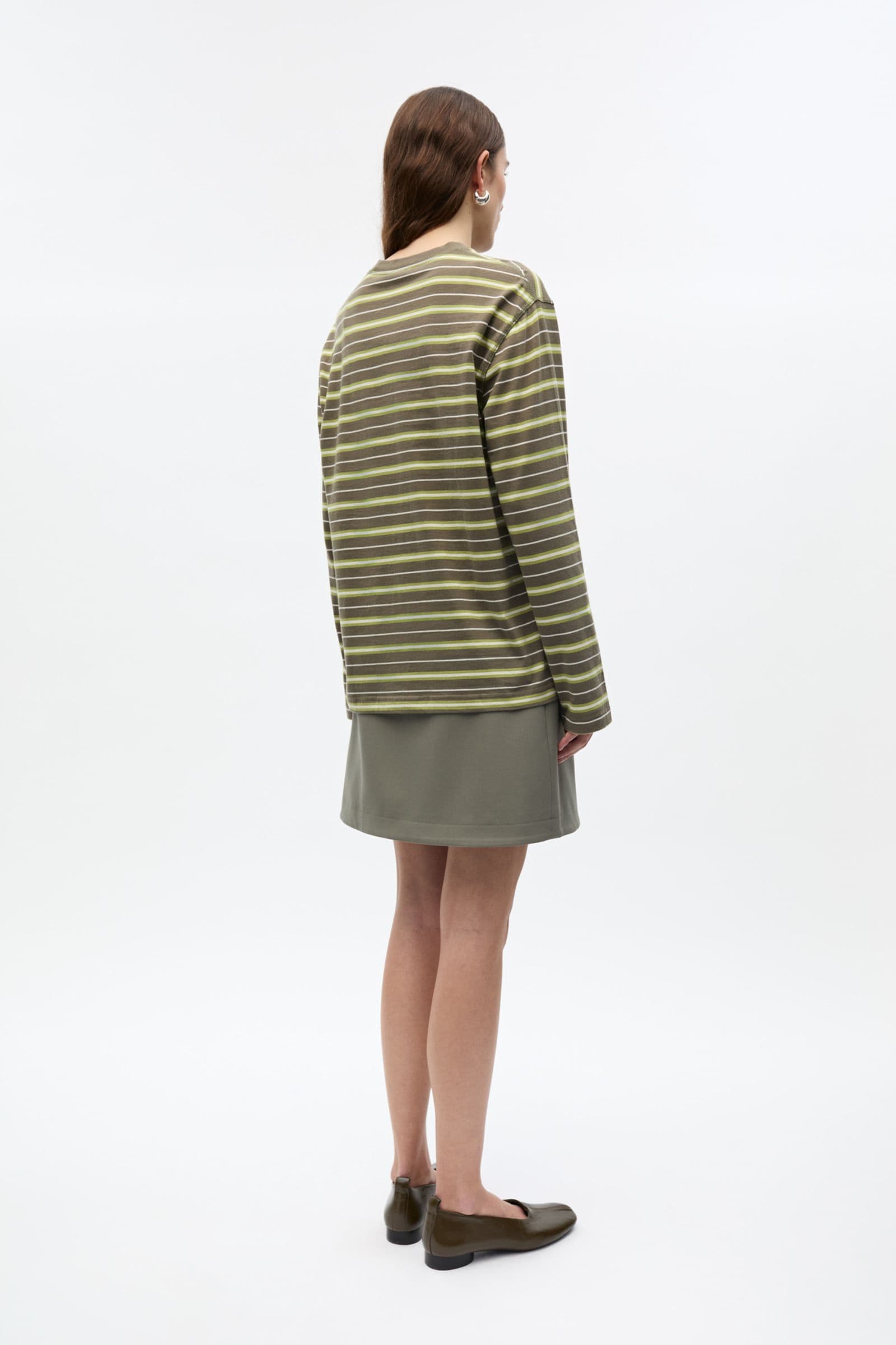 ENKULLA LS STRIPE 5310 Smokey Fern Stripe