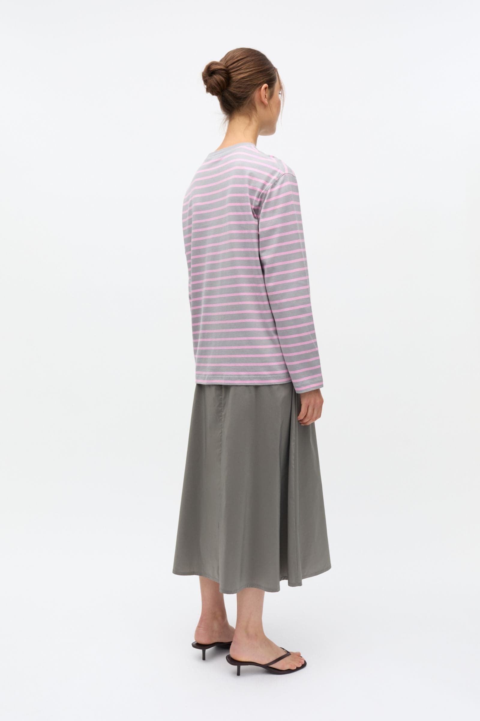 ENKULLA LS STRIPE 5310 Bonbon Gray Stripe
