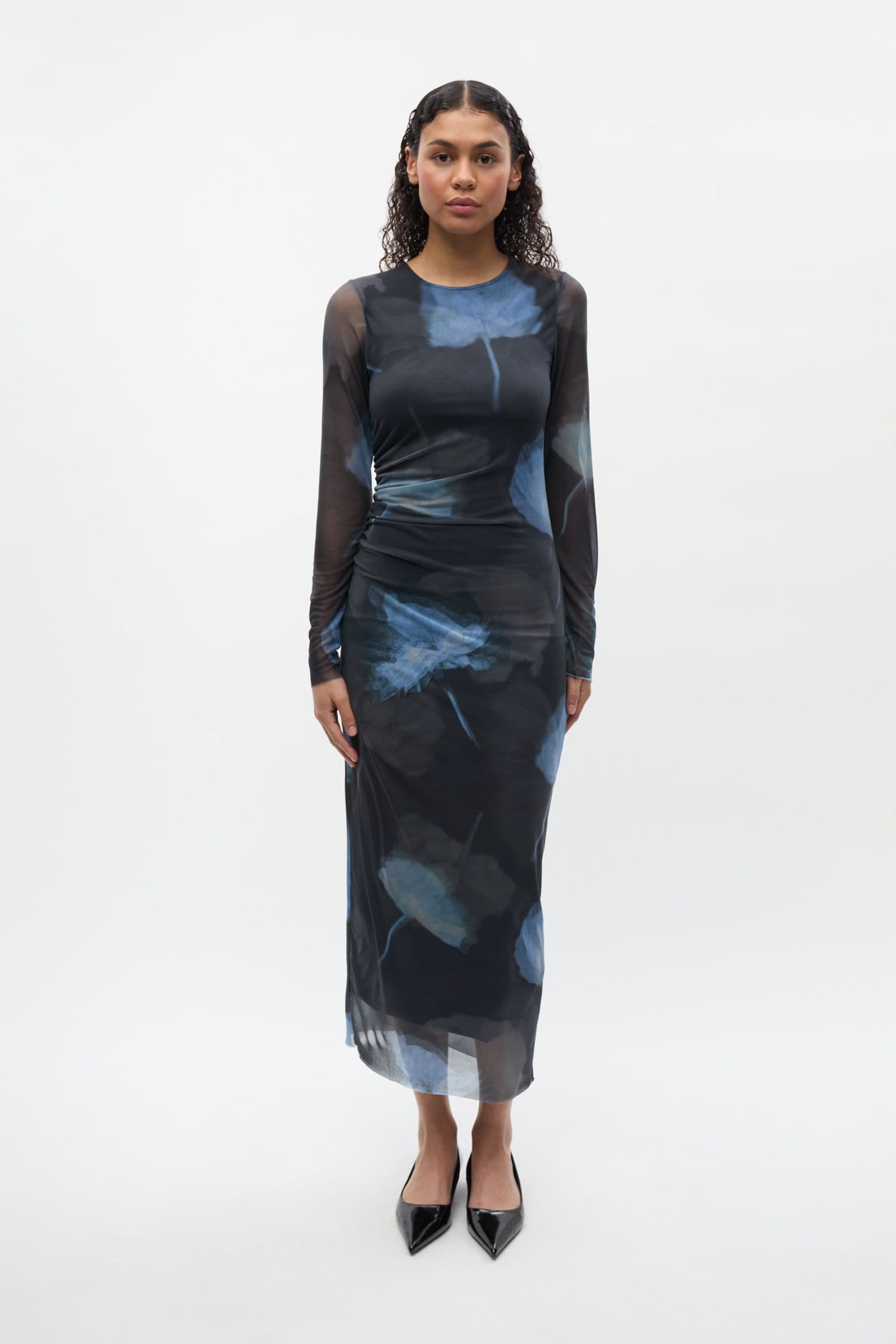 ENLOMOND LS DRESS AOP 7042 Winter Garden