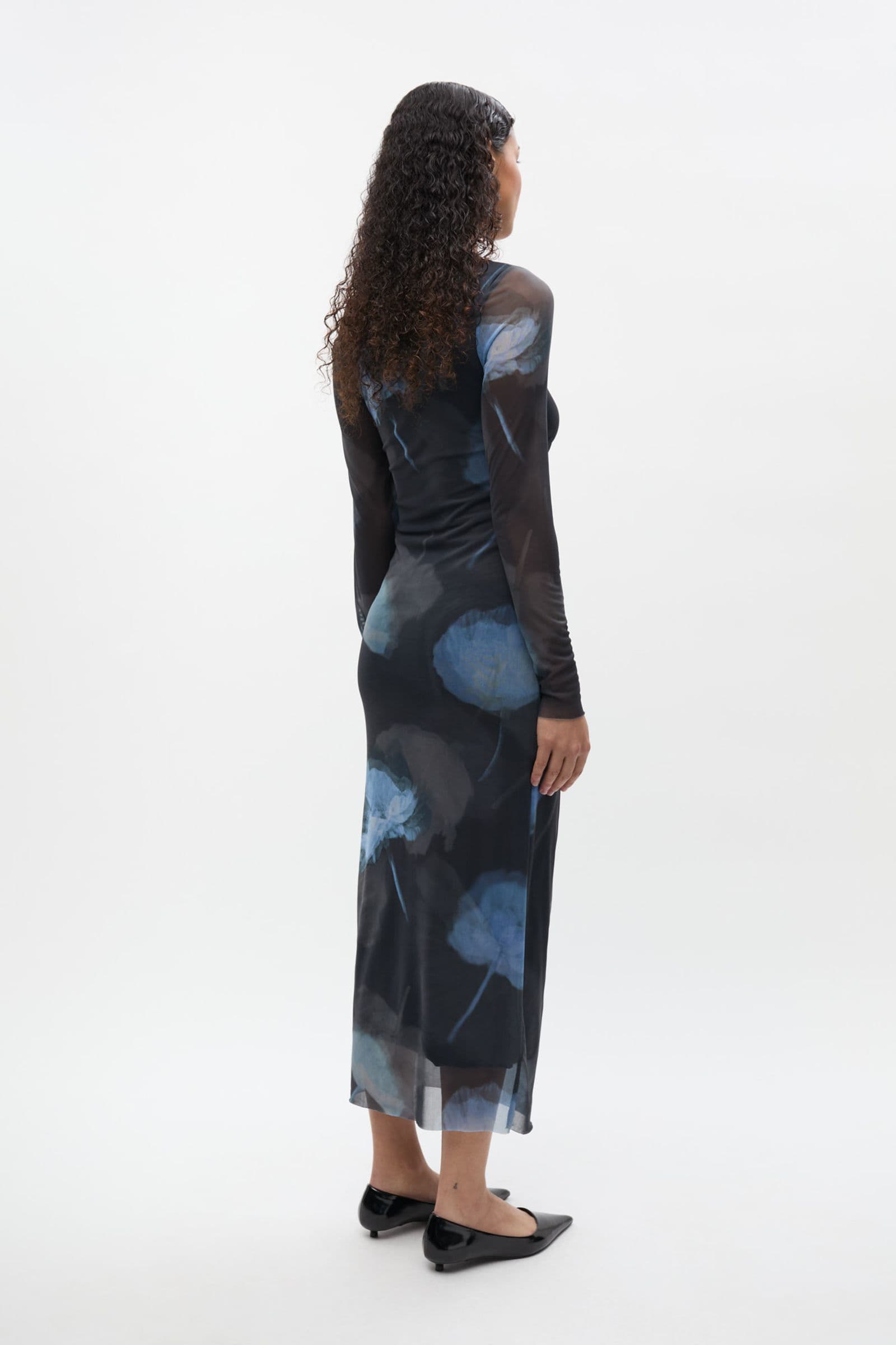 ENLOMOND LS DRESS AOP 7042 Winter Garden