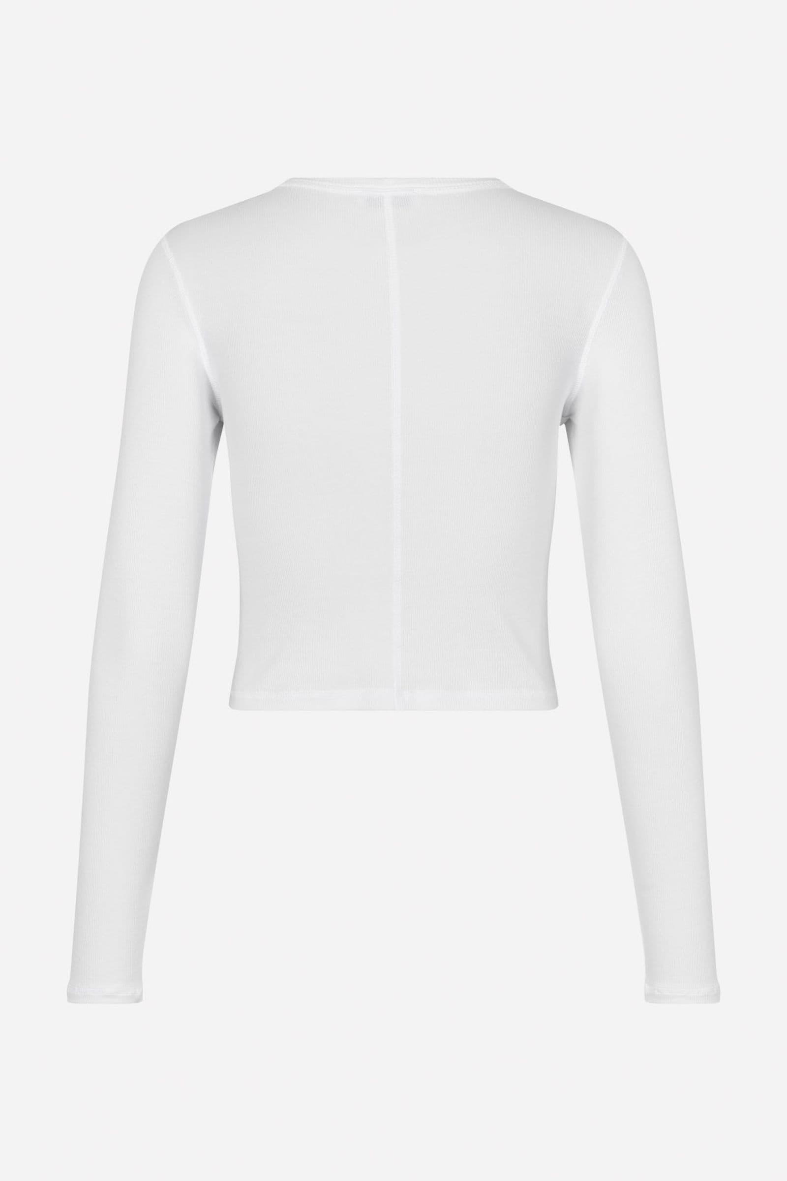 ENALLY LS CROP TEE 5314 Bright White