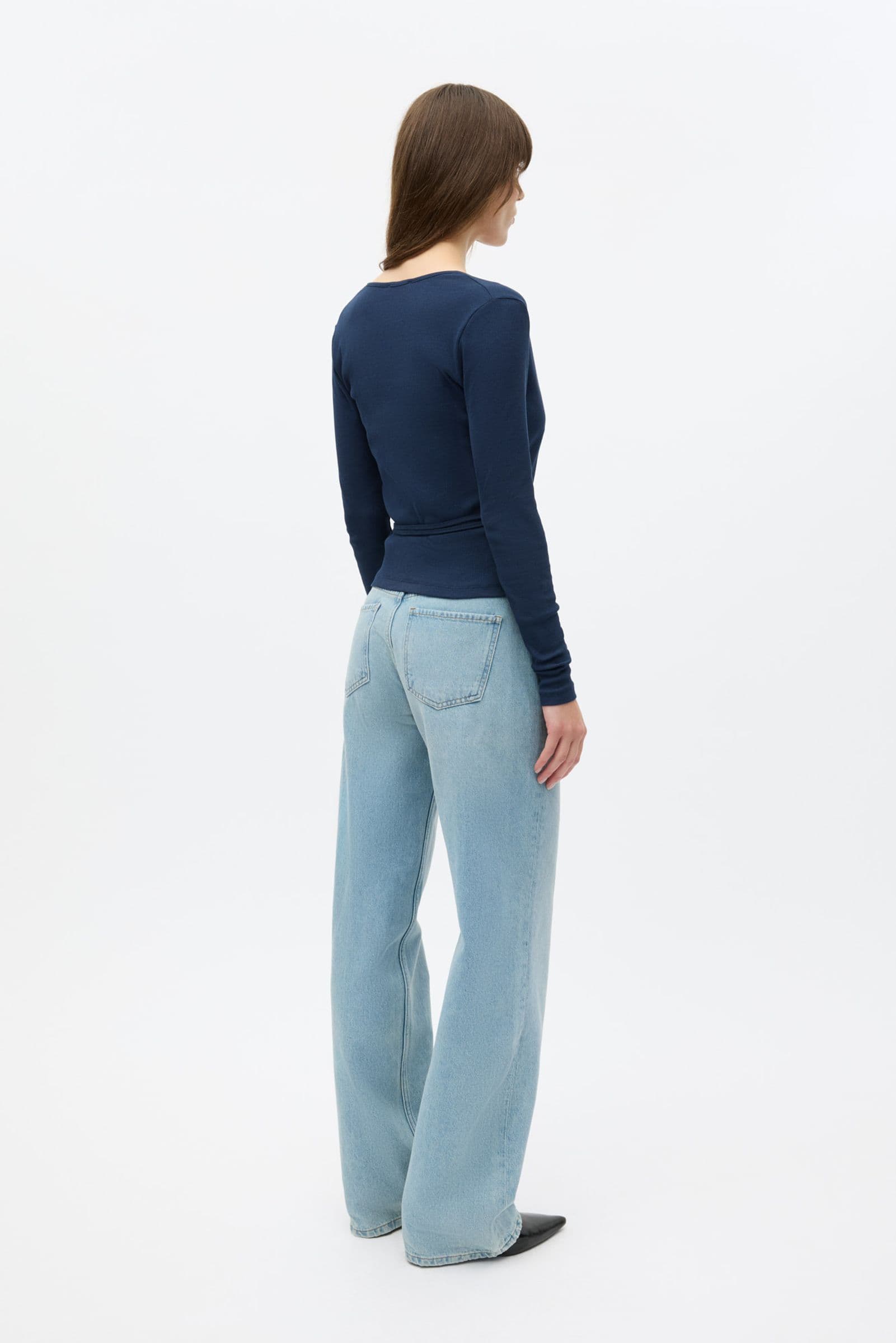 ENALLY LS V-N TEE 5314 Navy Blazer