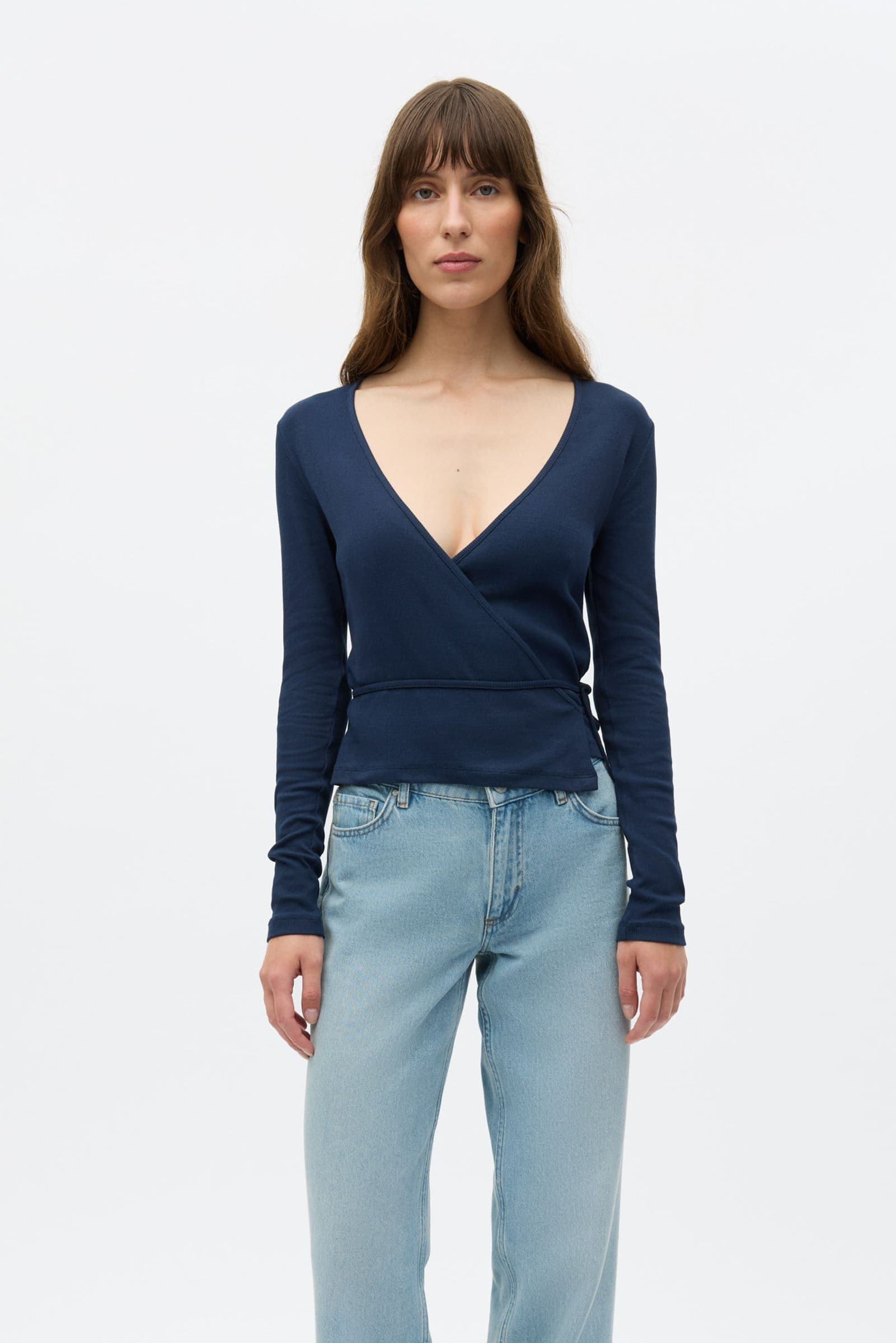 ENALLY LS V-N TEE 5314 Navy Blazer