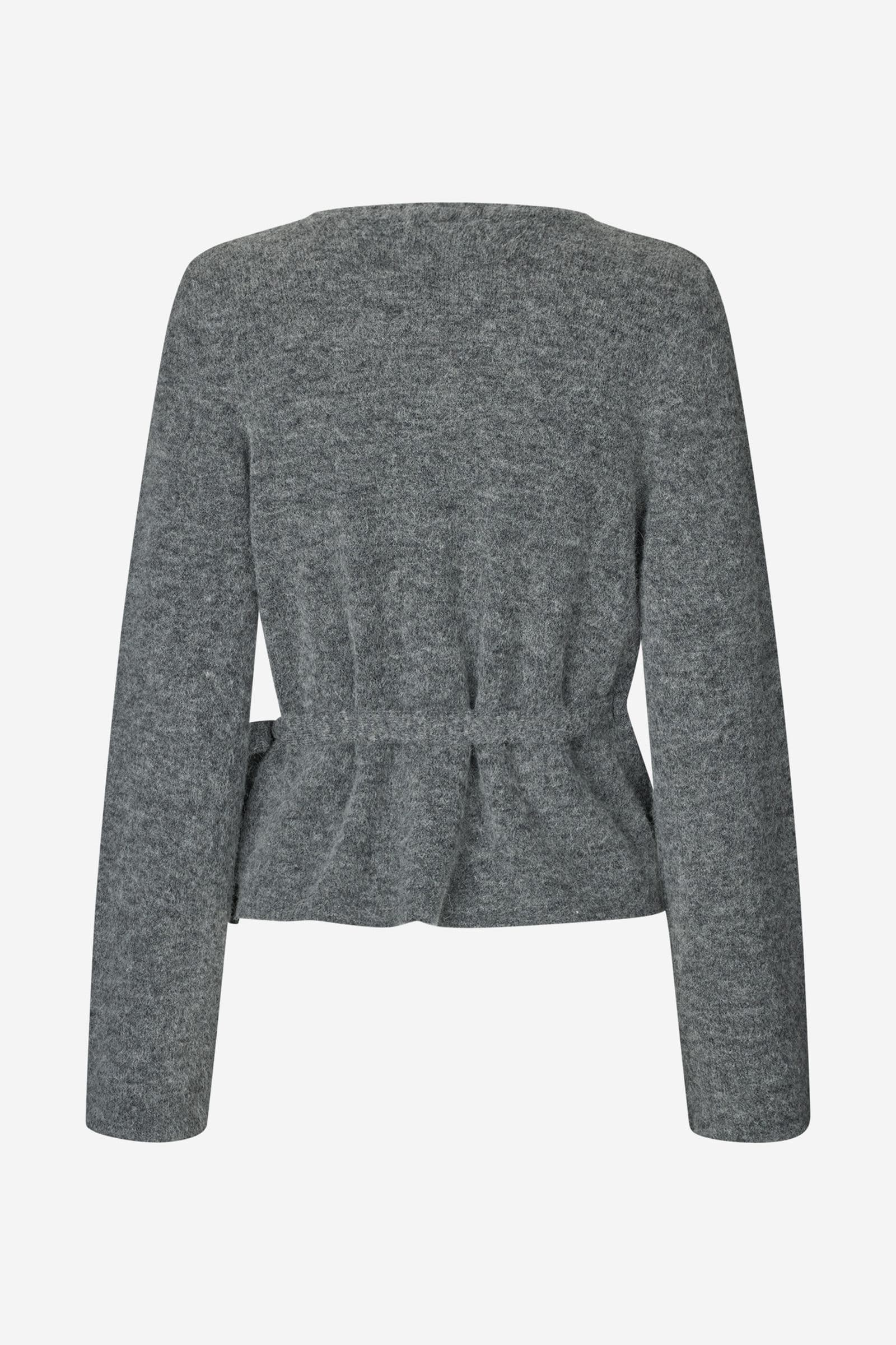 ENADA LS V-N KNIT 7216 Dark Grey Mel