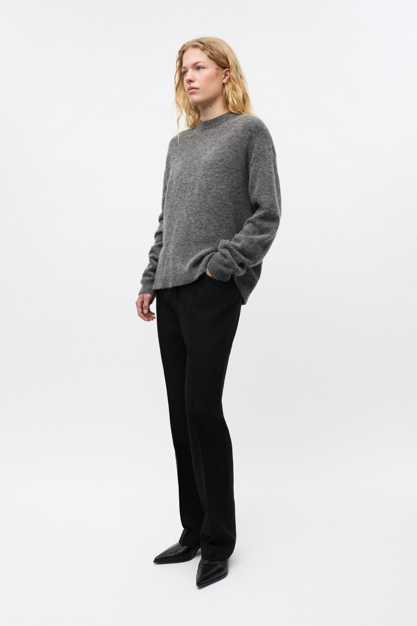 ENADA LS KNIT 7216 Dark grey mel