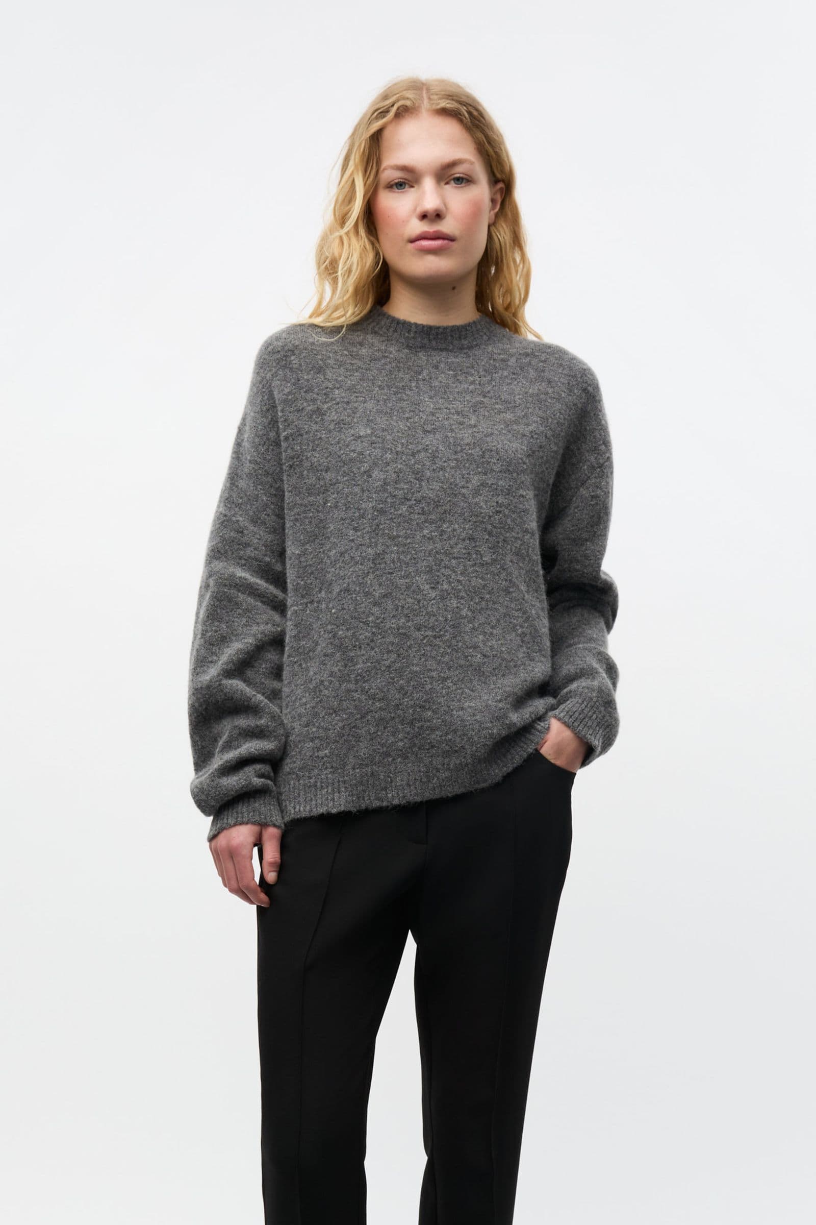 ENADA LS KNIT 7216 Dark grey mel