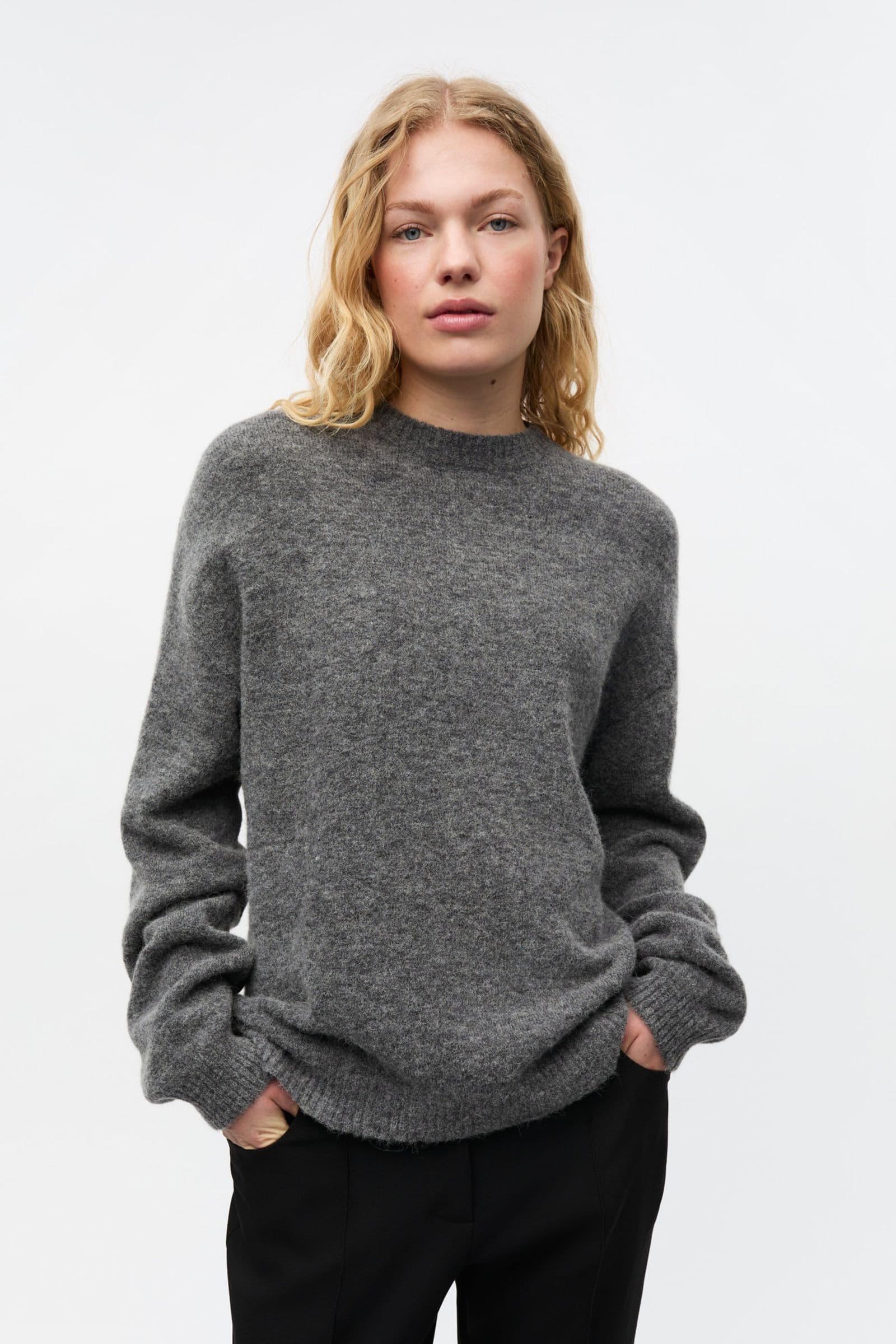 ENADA LS KNIT 7216 Dark grey mel