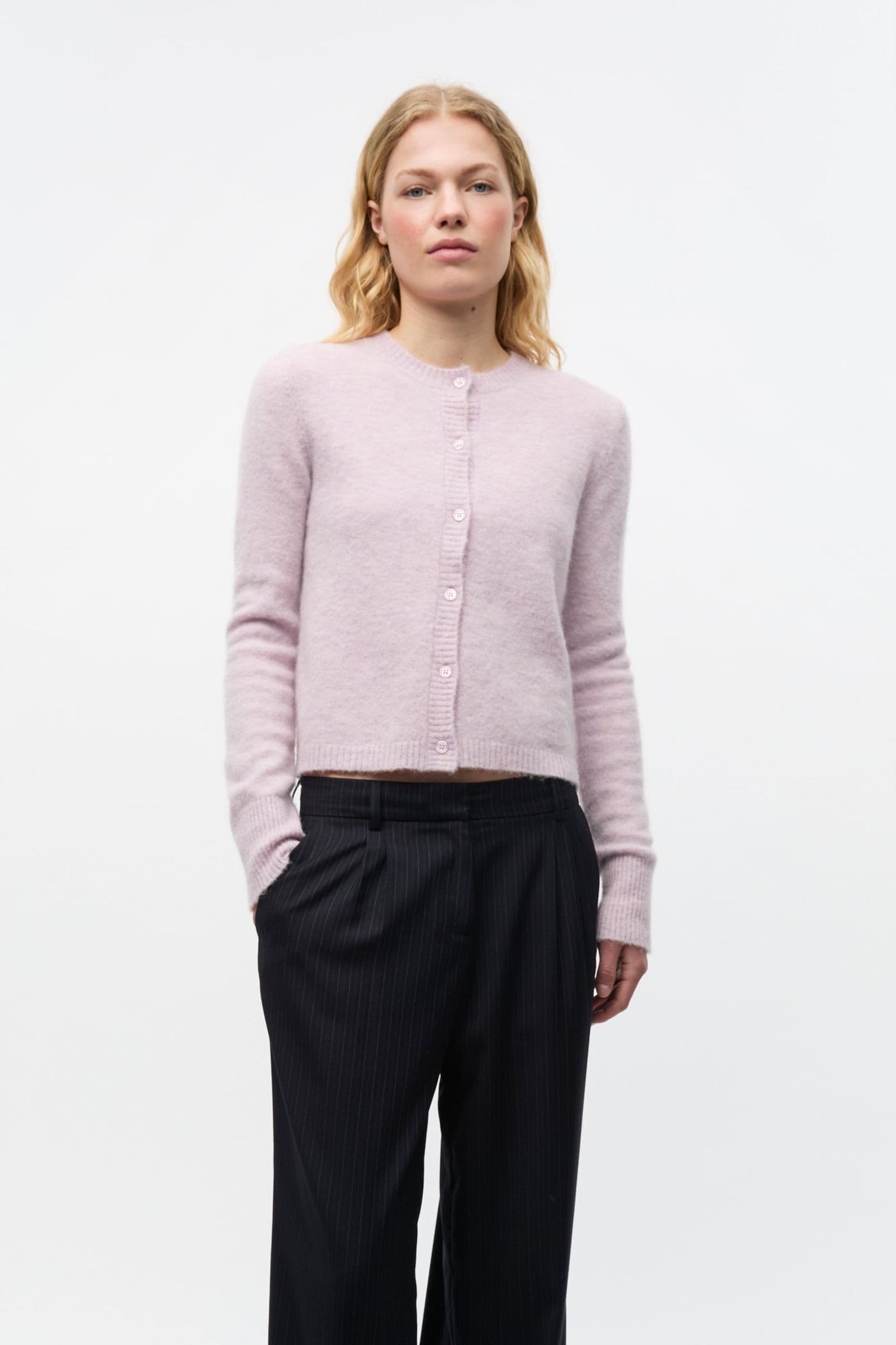 ENADA LS CARDIGAN 7216 Lavender Fog Mel