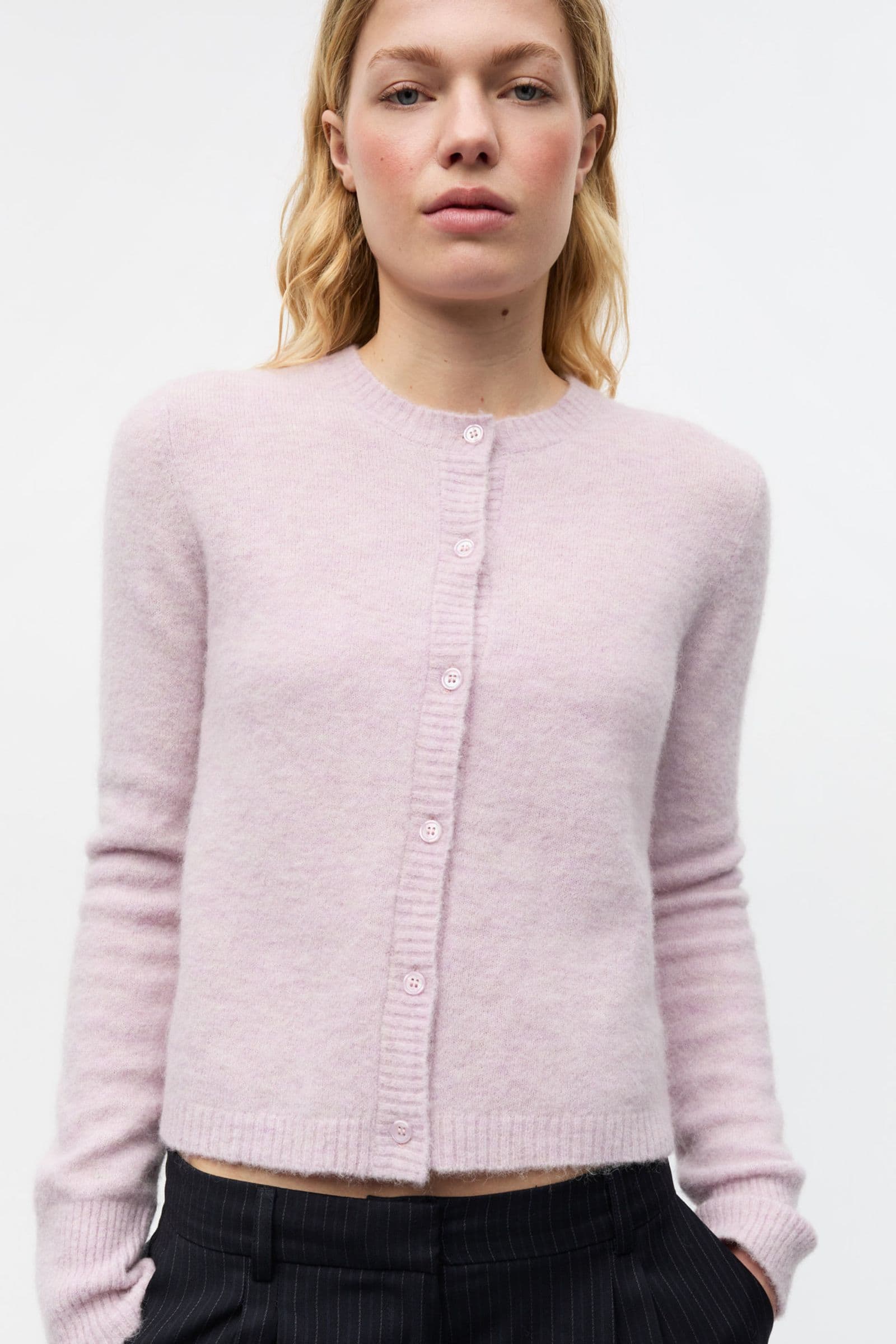 ENADA LS CARDIGAN 7216 Lavender Fog Mel