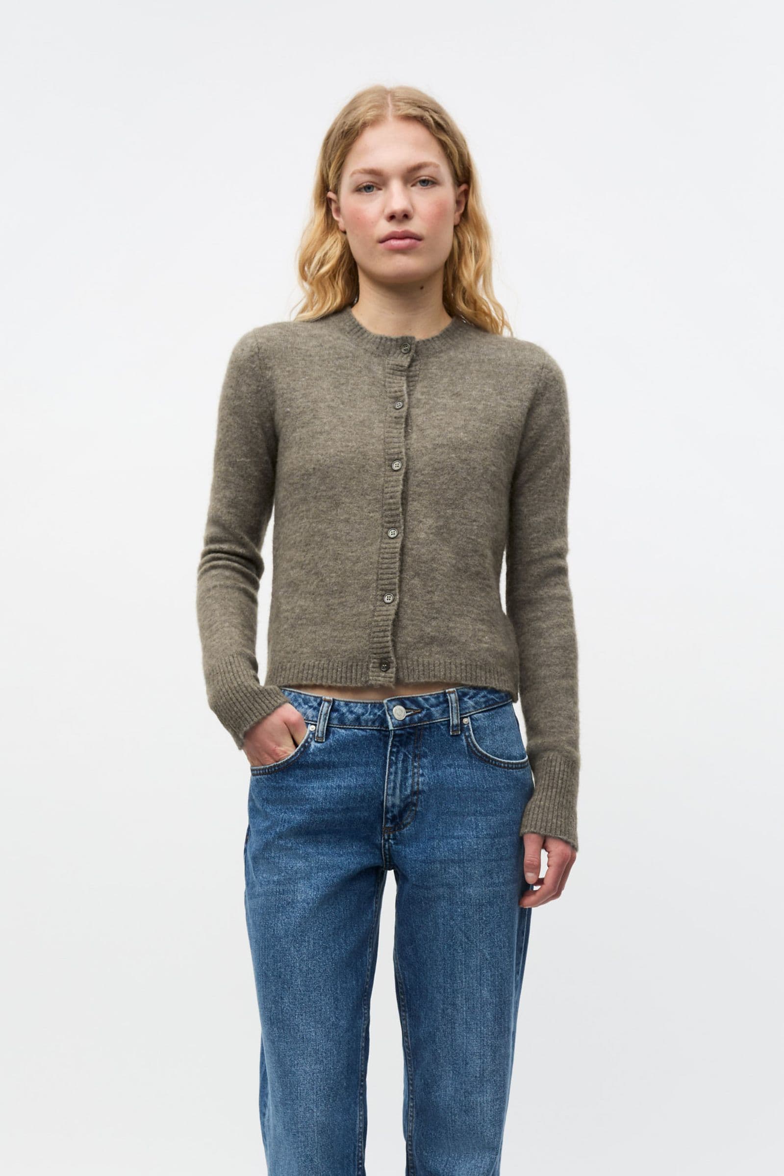 ENADA LS CARDIGAN 7216 Brindle Mel