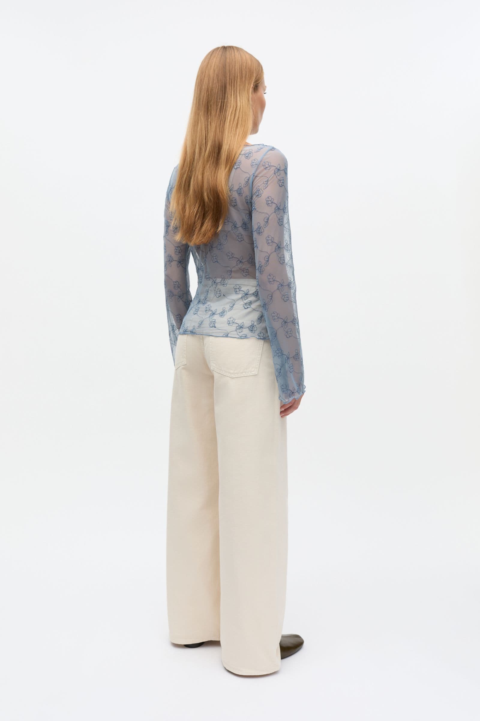 ENNICOLA LS TOP 7191 Faded Denim